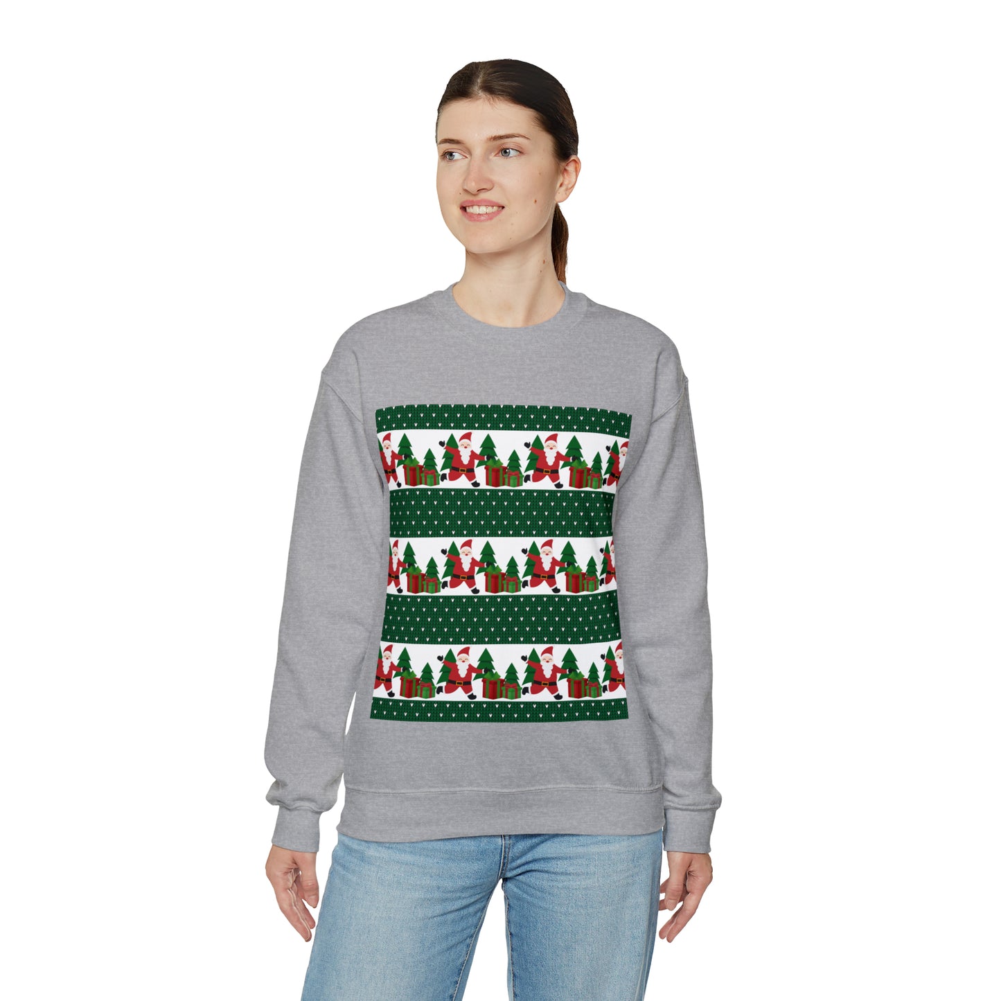 Unisex Heavy Blend™ Crewneck Christmas Ugly Sweatshirt21