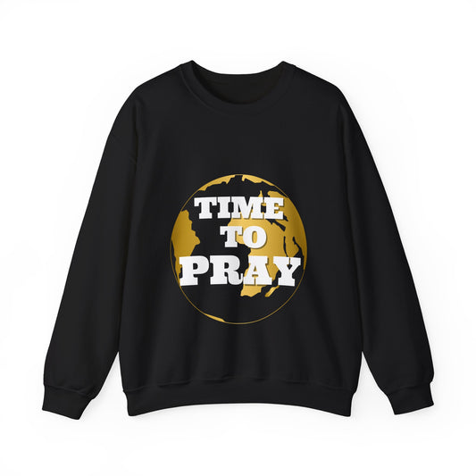 Unisex Heavy Blend™ Crewneck Sweatshirt Time to Pray for Peace Design