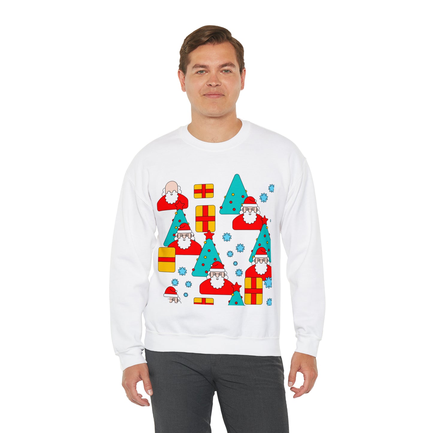 Unisex Heavy Blend™ Crewneck Christmas Ugly Sweatshirt20