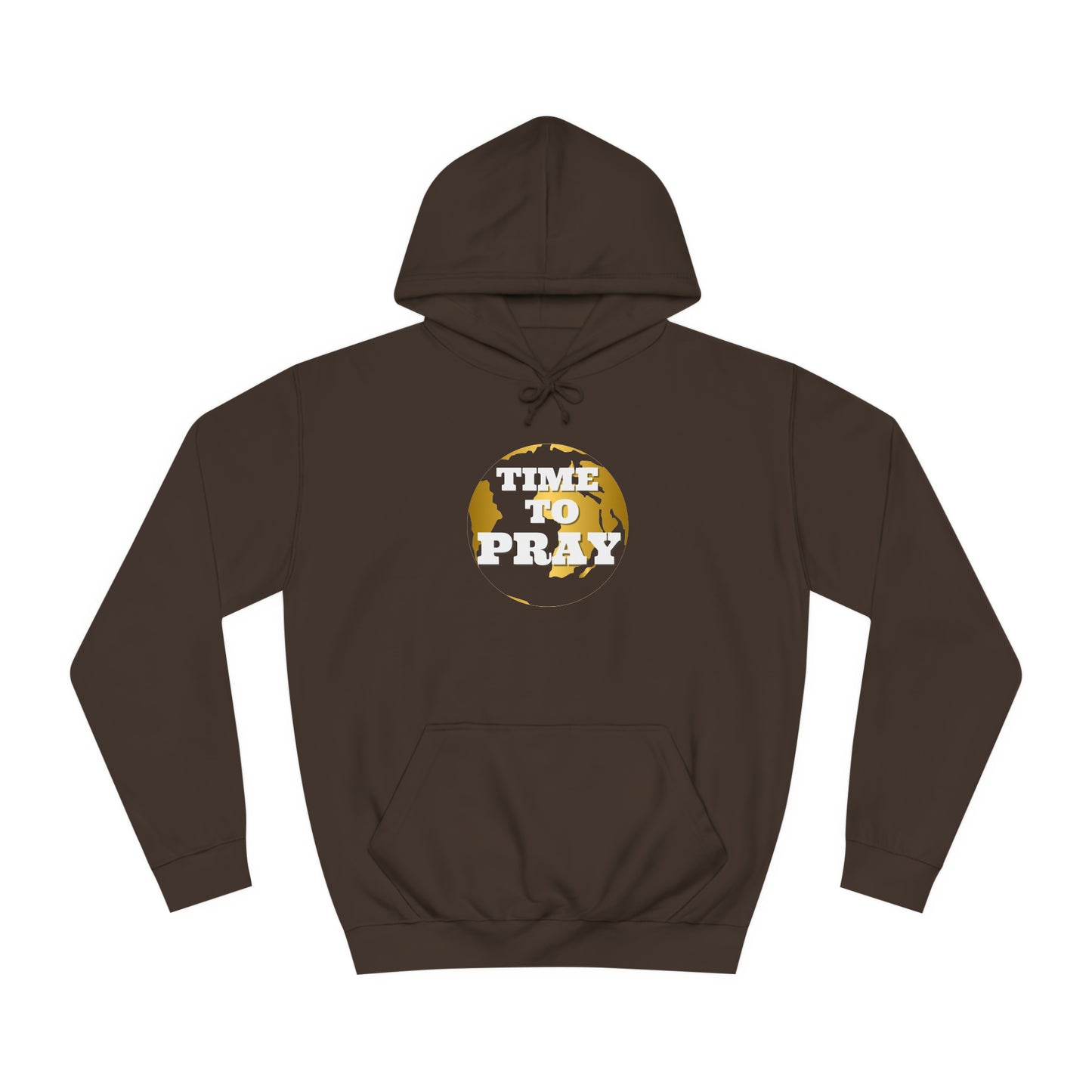 Unisex College Hoodie Time to Pray for Peace Design