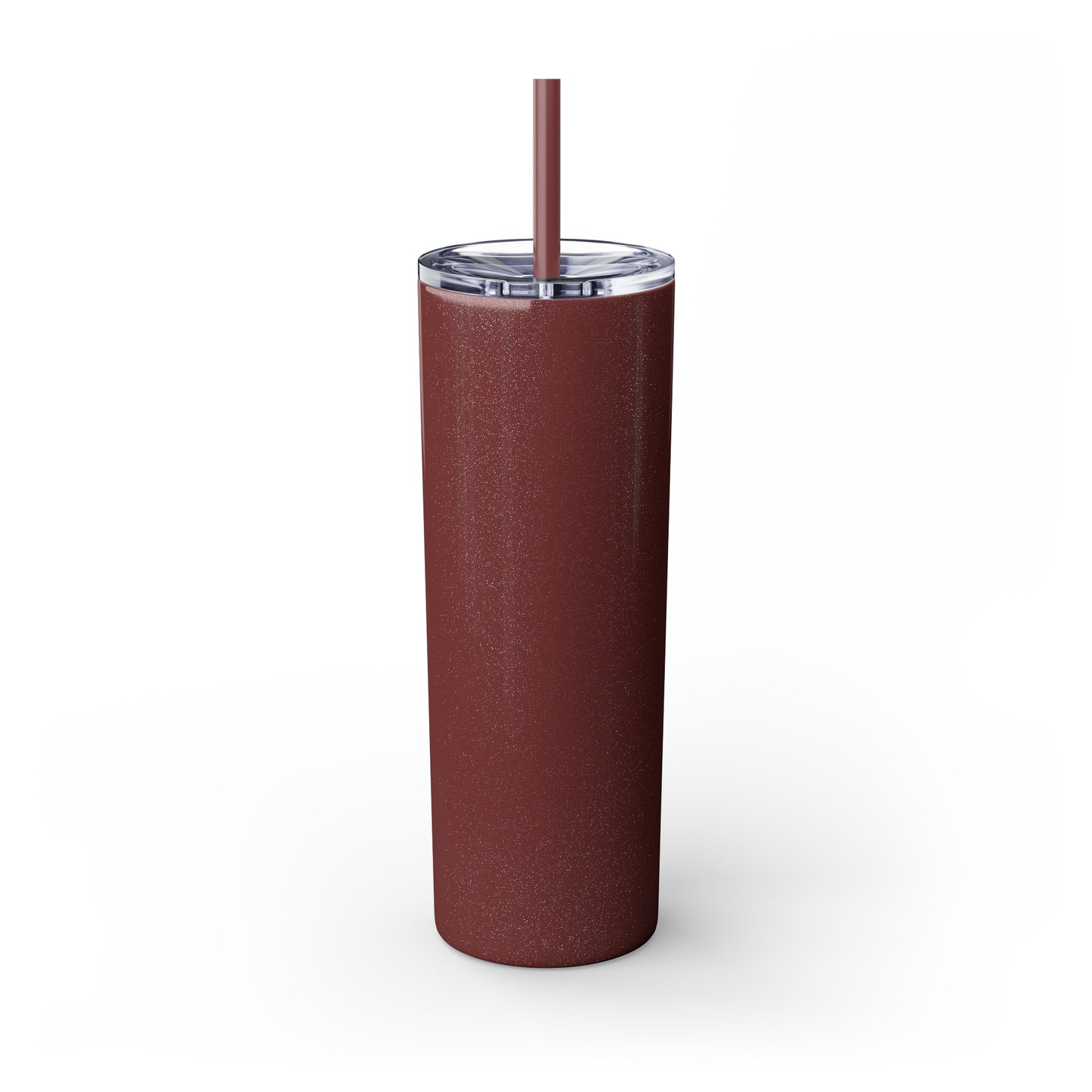 Skinny Tumbler with Straw, 20oz - Single Rose