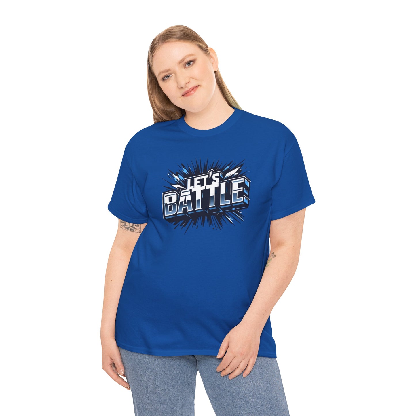 Heavy Cotton Tshirt for Male and Female Lets Battle