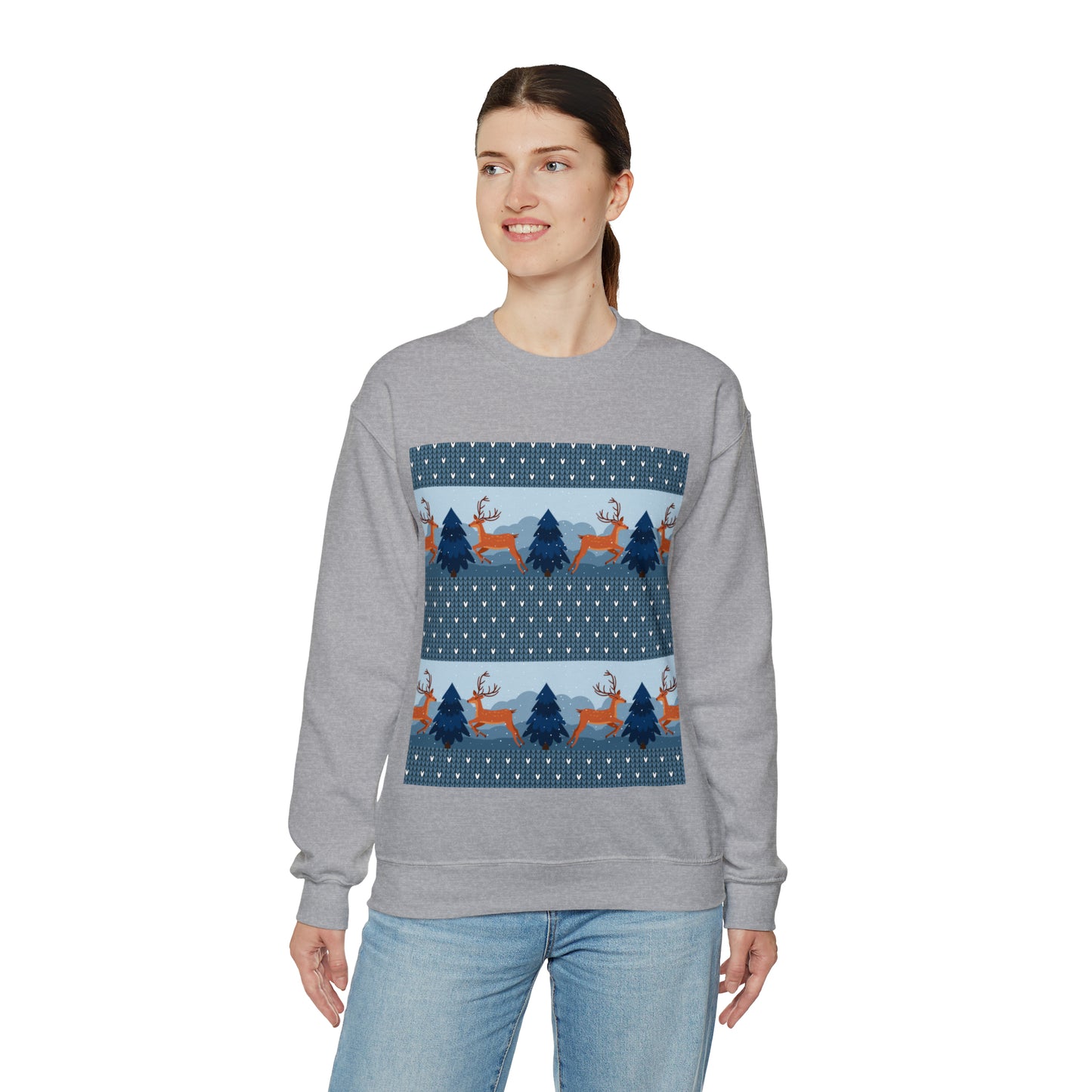 Unisex Heavy Blend™ Crewneck Christmas Ugly Sweatshirt22