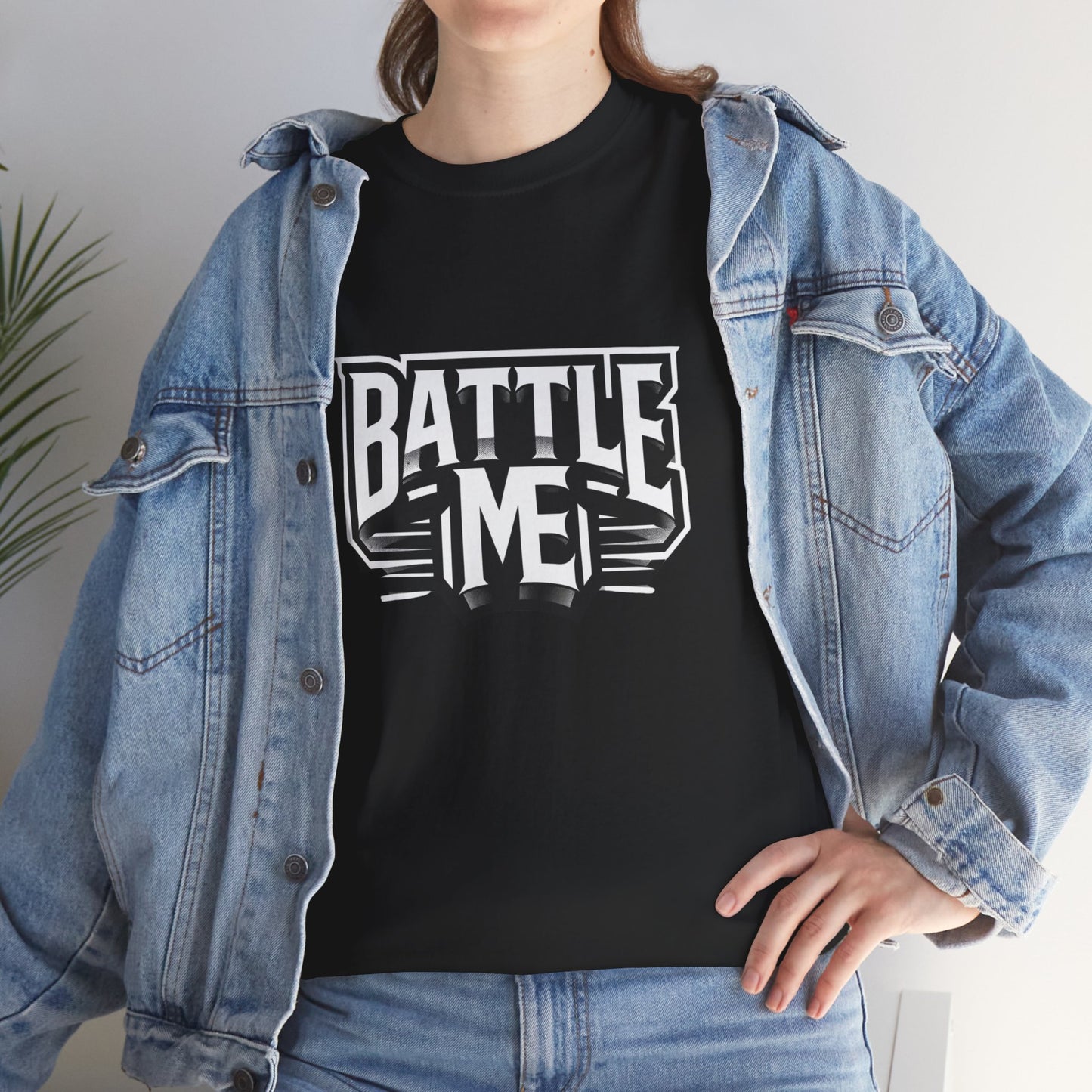 Heavy Cotton Tshirt Unisex for Battle on Live