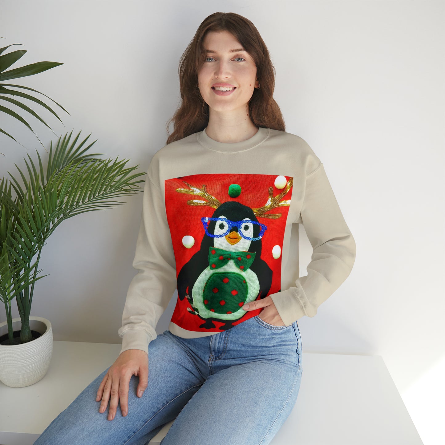 Unisex Heavy Blend™ Crewneck Christmas Ugly Sweatshirt