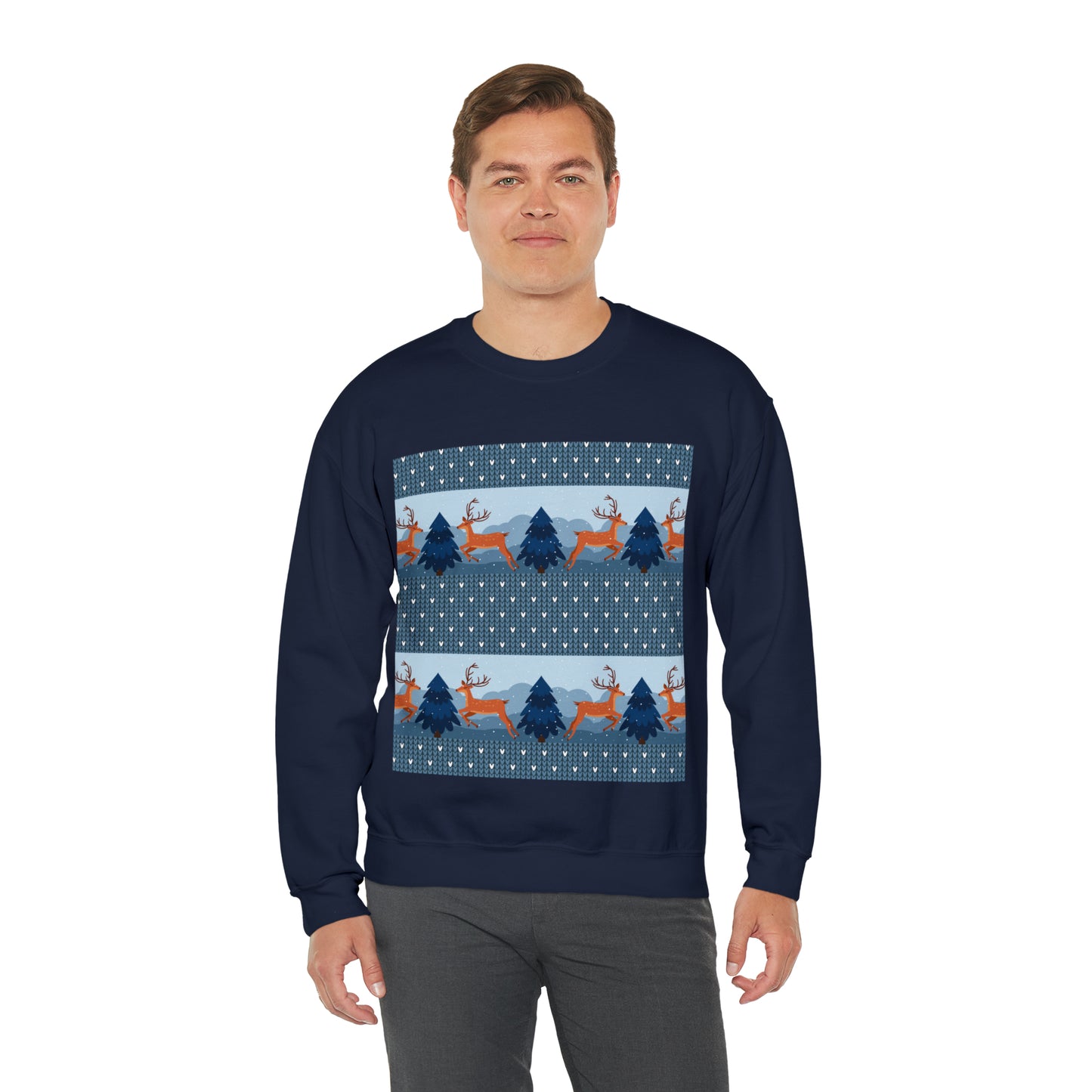 Unisex Heavy Blend™ Crewneck Christmas Ugly Sweatshirt22