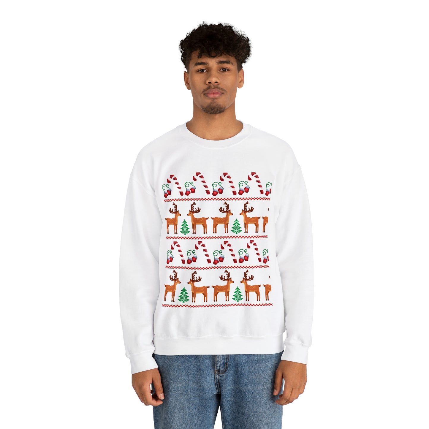 Unisex Heavy Blend™ Crewneck Christmas Ugly Sweatshirt24