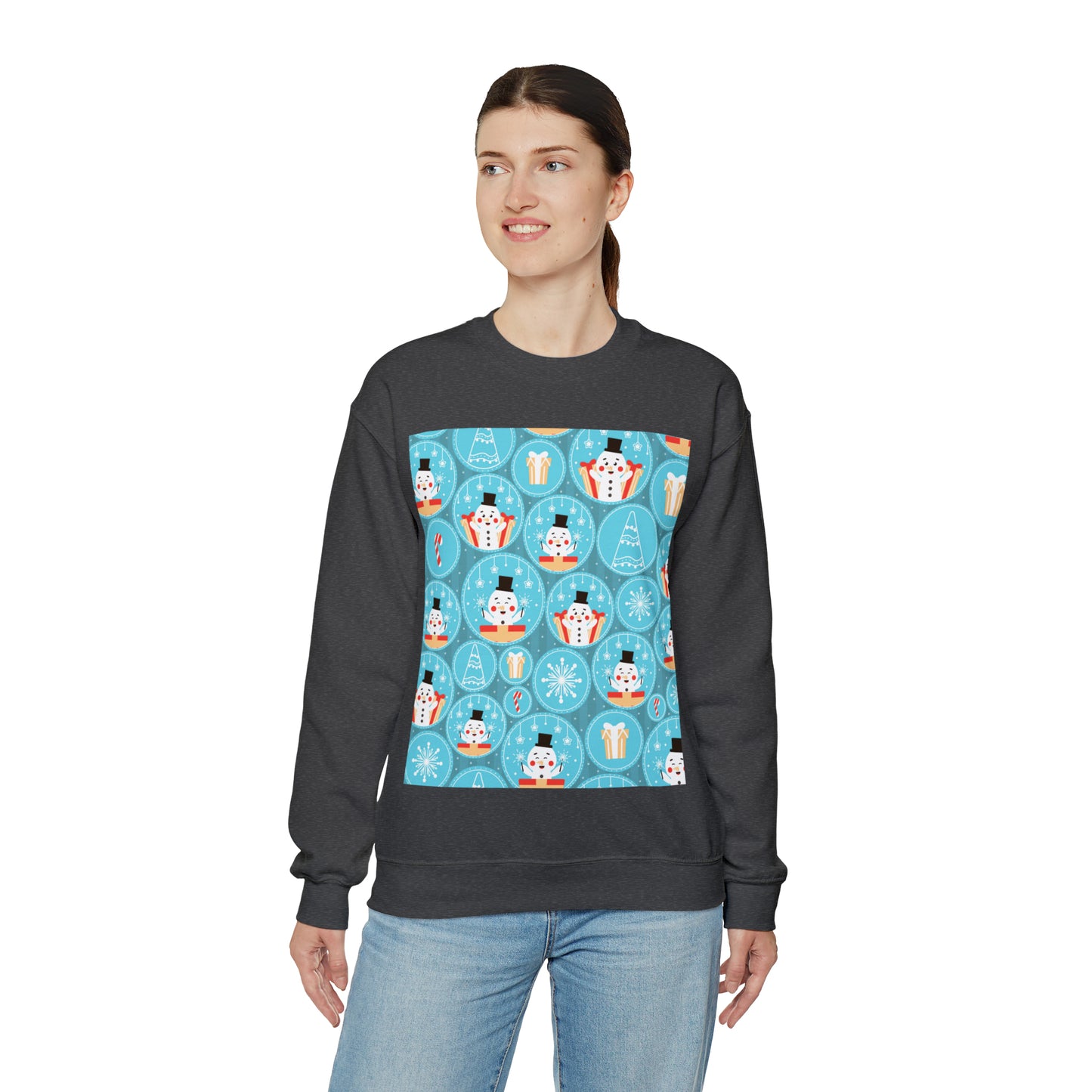 Unisex Heavy Blend™ Crewneck Christmas Ugly Sweatshirt5