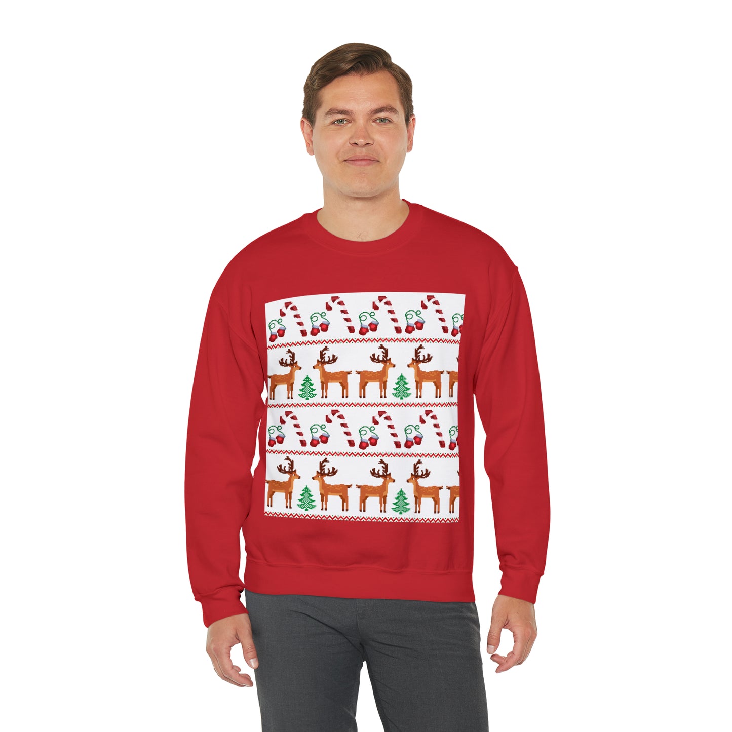 Unisex Heavy Blend™ Crewneck Christmas Ugly Sweatshirt24