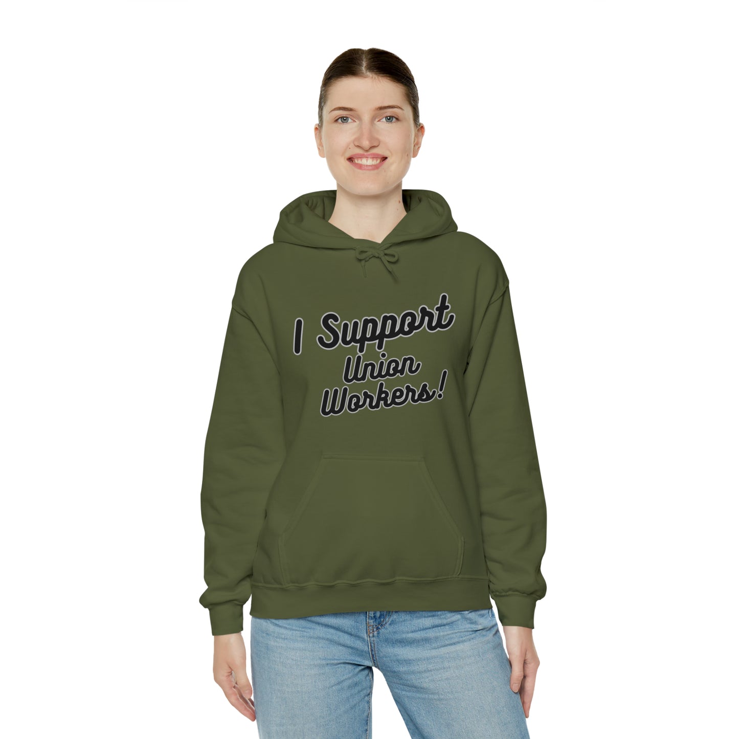 I Support Union Workers - Unisex Heavy Blend™ Hooded Sweatshirt