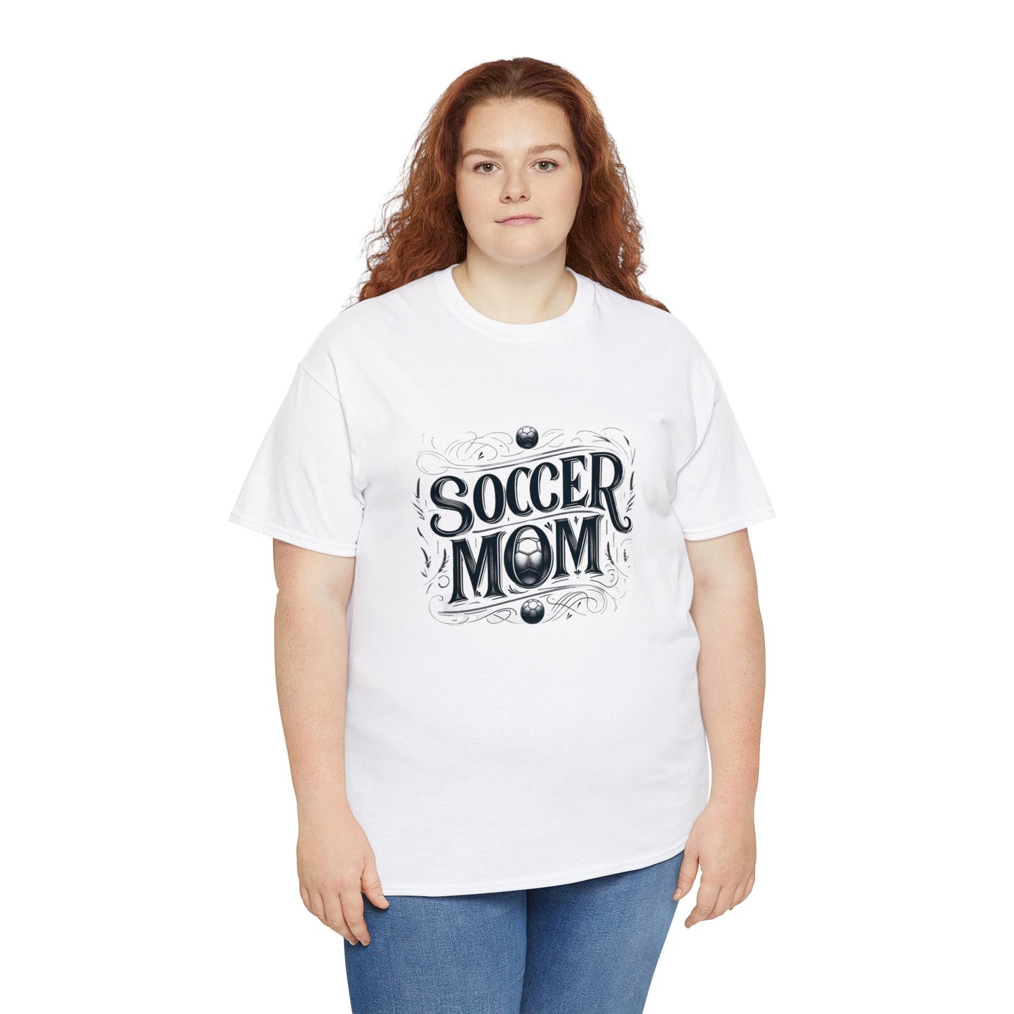 Soccer Mom Black Design Unisex Heavy Cotton Tee