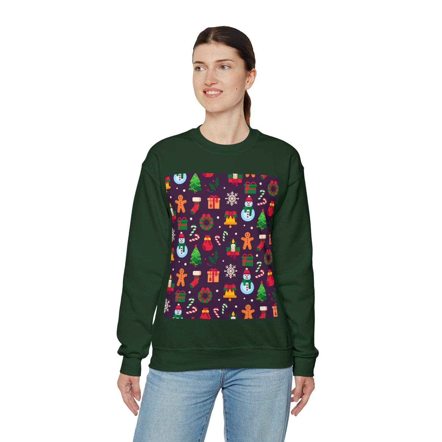 Unisex Heavy Blend™ Crewneck Christmas Ugly Sweatshirt10