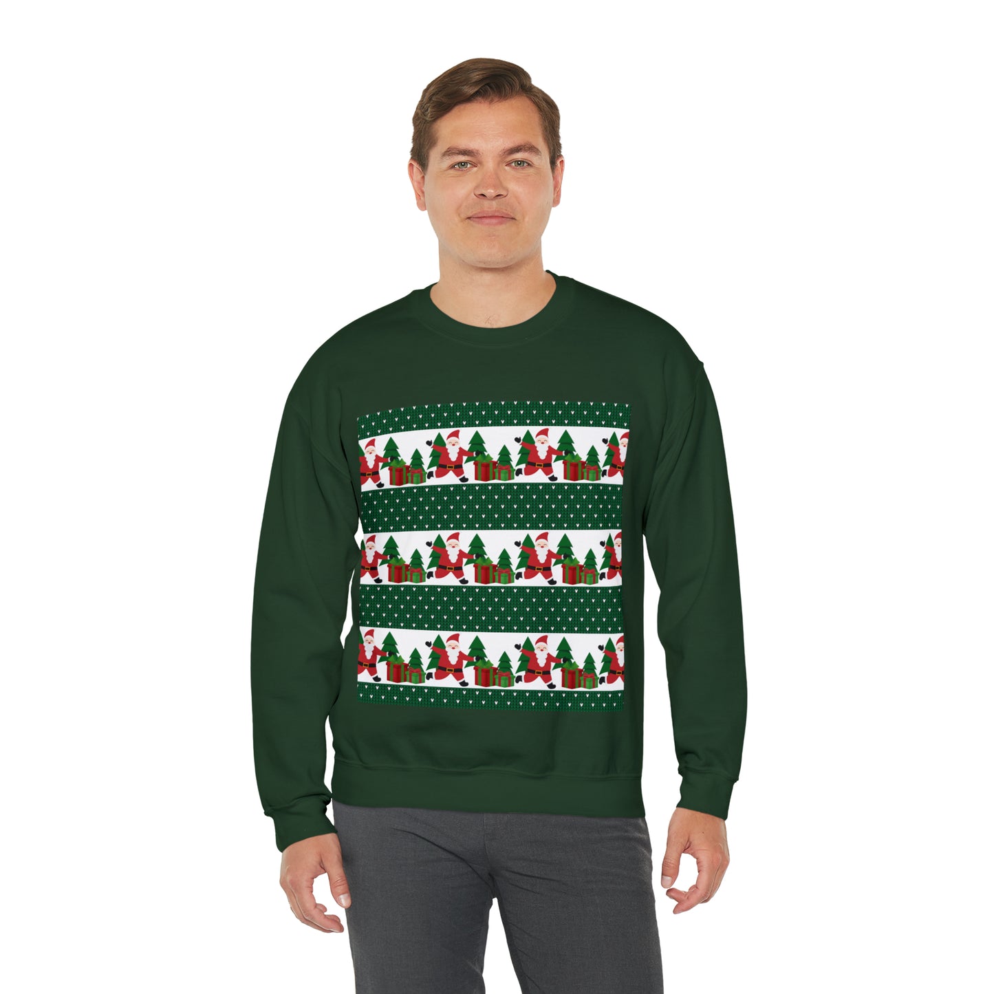 Unisex Heavy Blend™ Crewneck Christmas Ugly Sweatshirt21