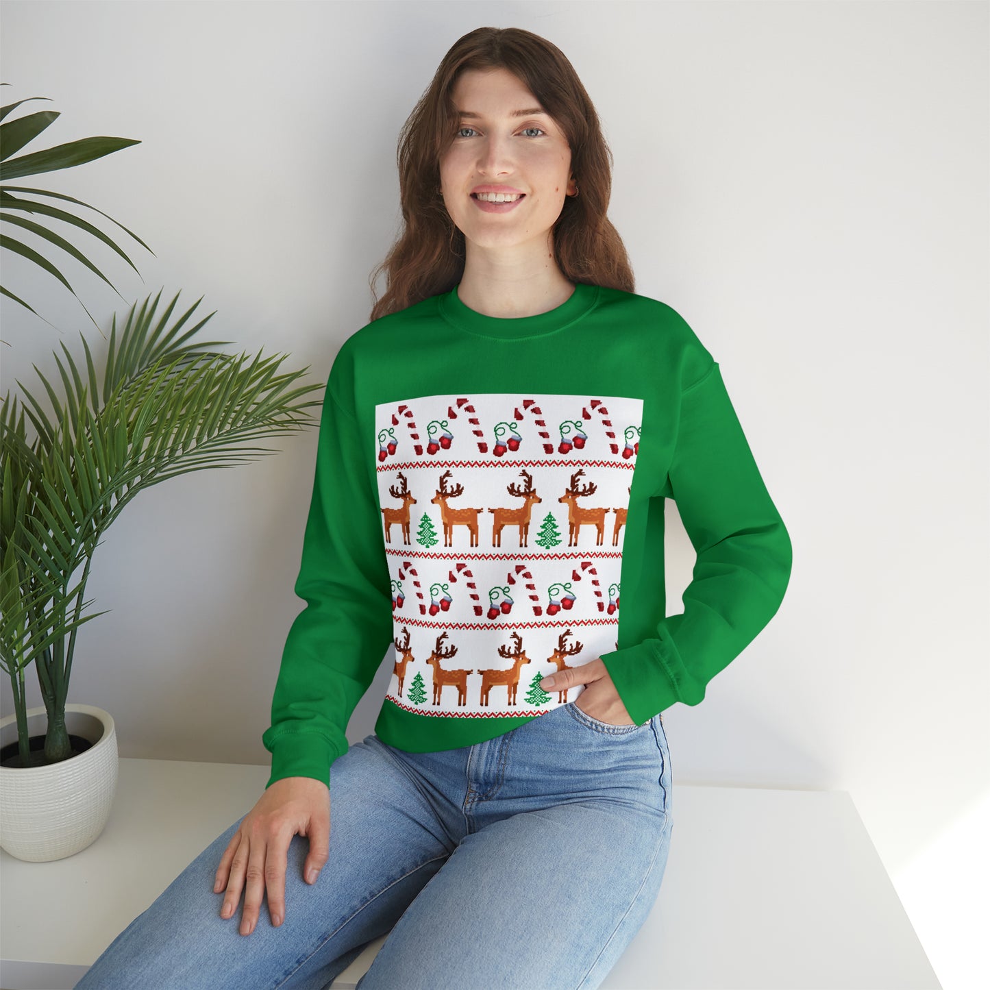 Unisex Heavy Blend™ Crewneck Christmas Ugly Sweatshirt24