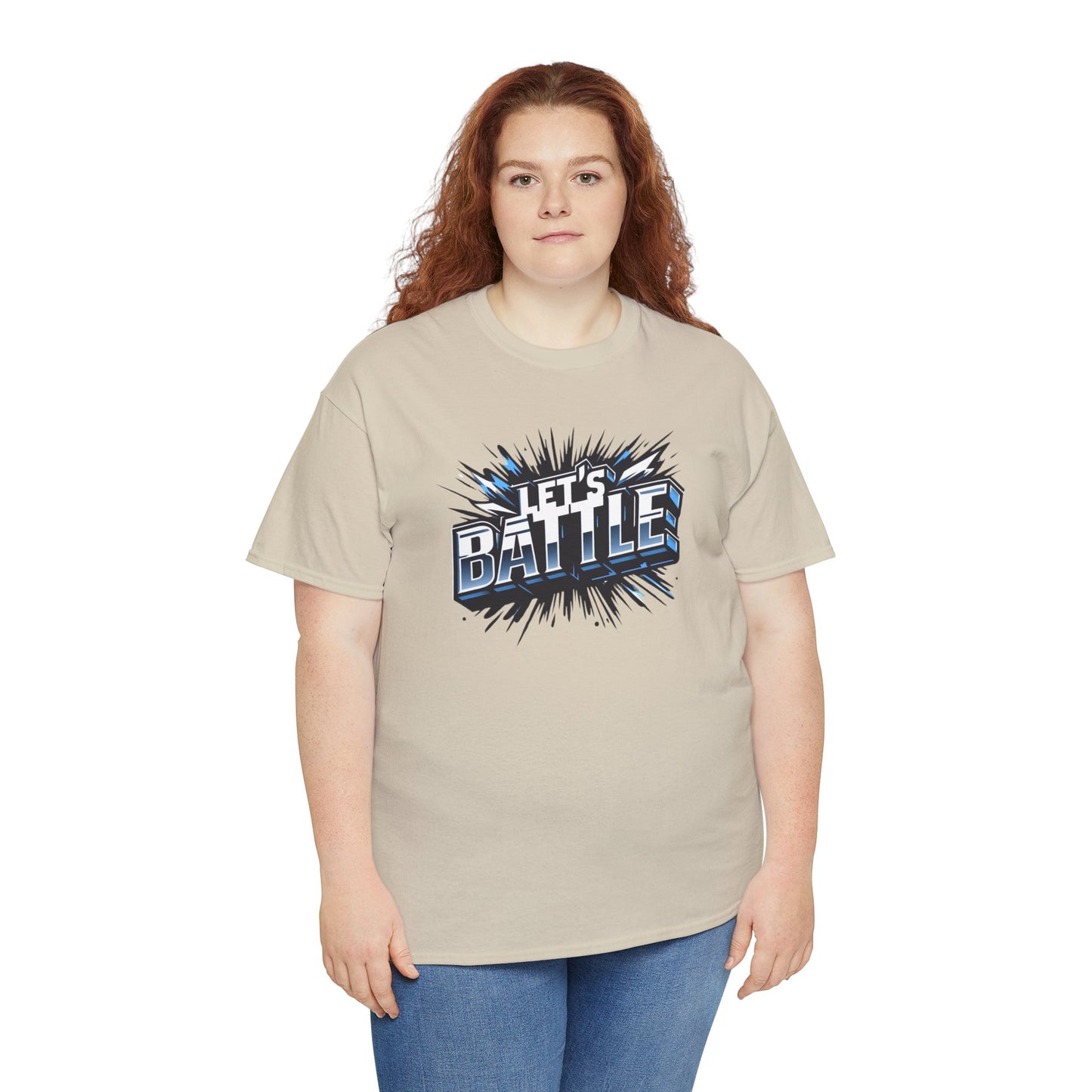 Heavy Cotton Tshirt for Male and Female Lets Battle