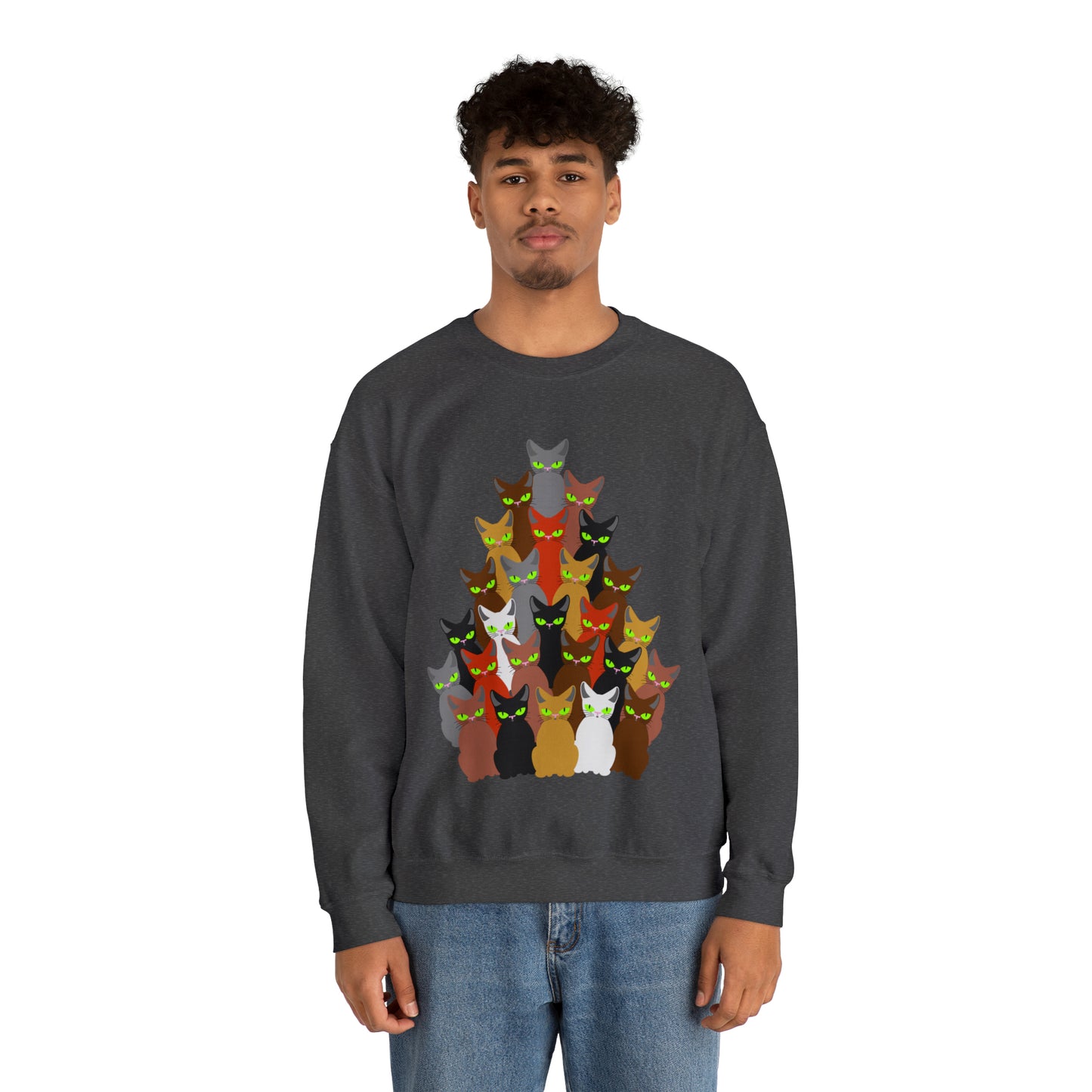 Unisex Heavy Blend™ Crewneck Christmas Ugly Sweatshirt12