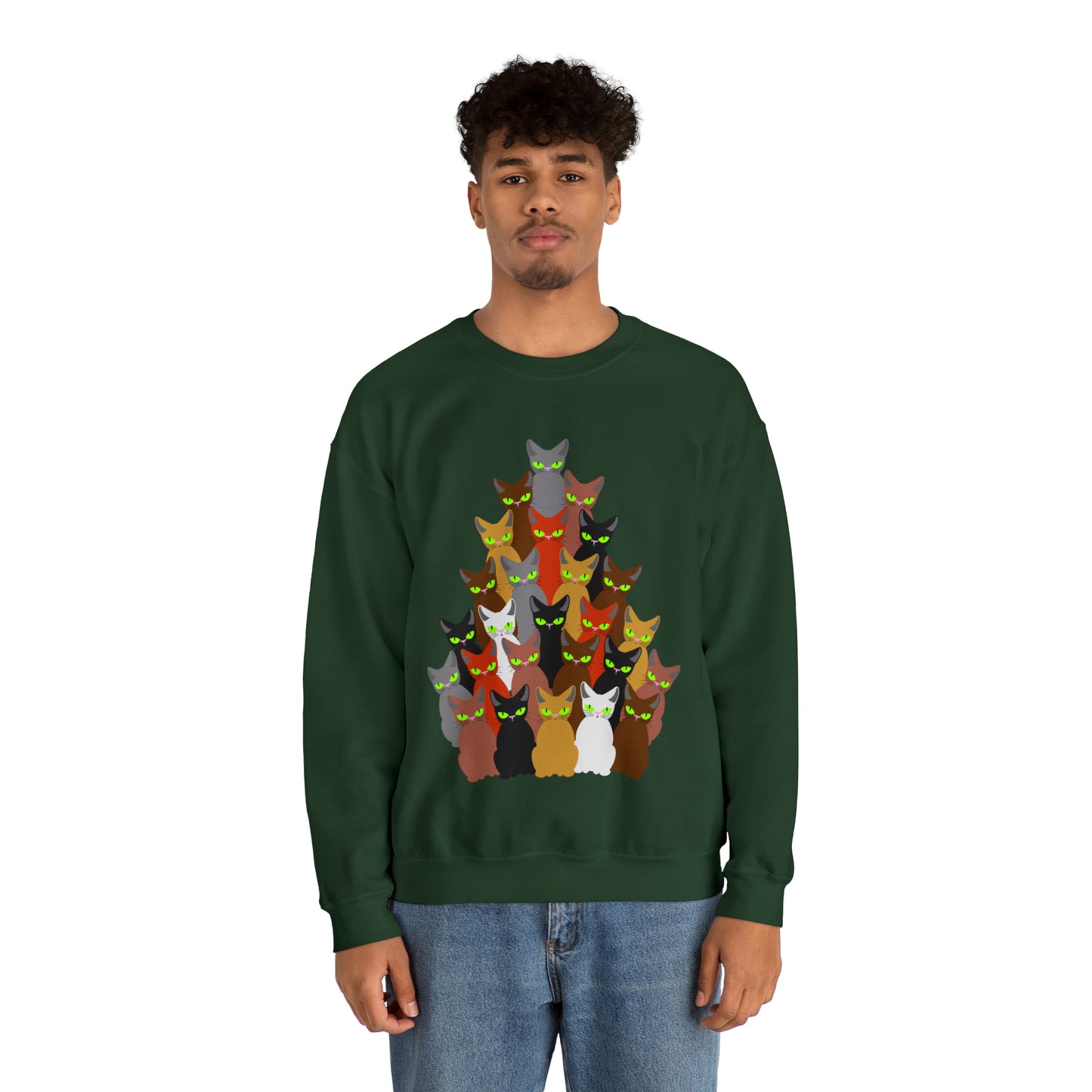 Unisex Heavy Blend™ Crewneck Christmas Ugly Sweatshirt12