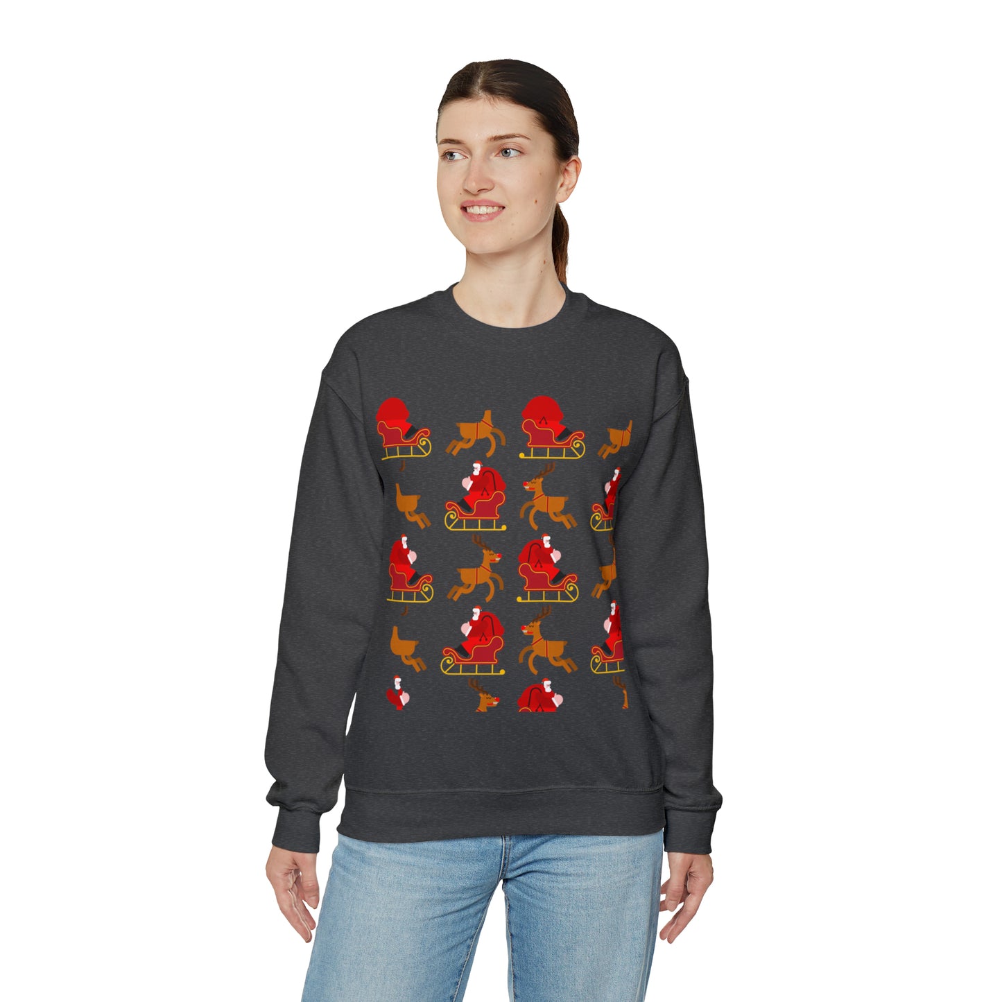 Unisex Heavy Blend™ Crewneck Christmas Ugly Sweatshirt23