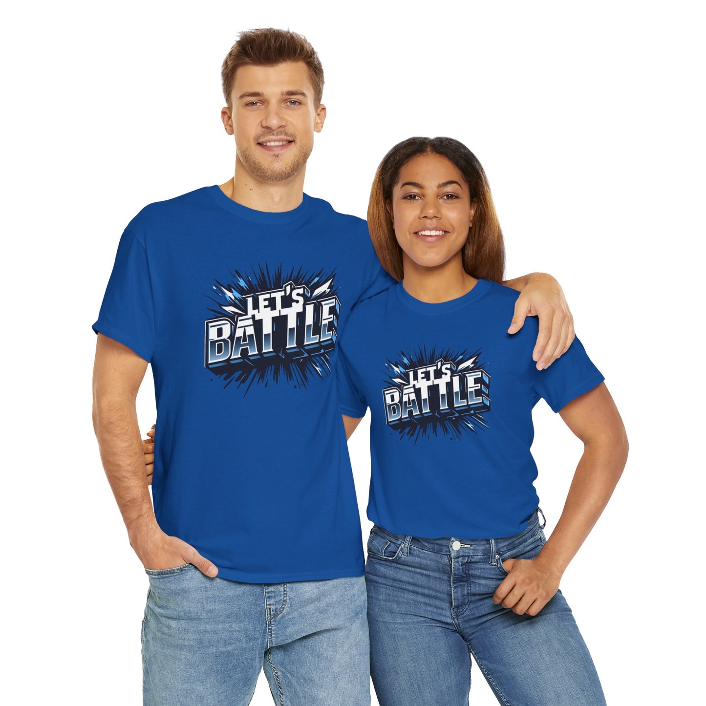 Heavy Cotton Tshirt for Male and Female Lets Battle