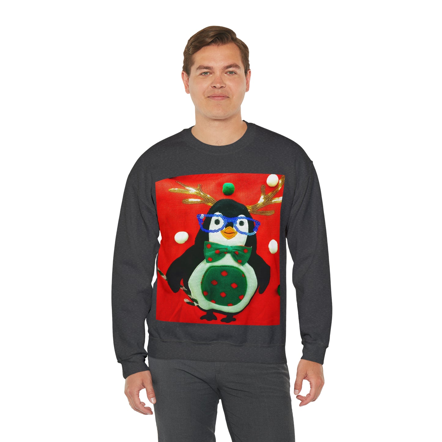 Unisex Heavy Blend™ Crewneck Christmas Ugly Sweatshirt