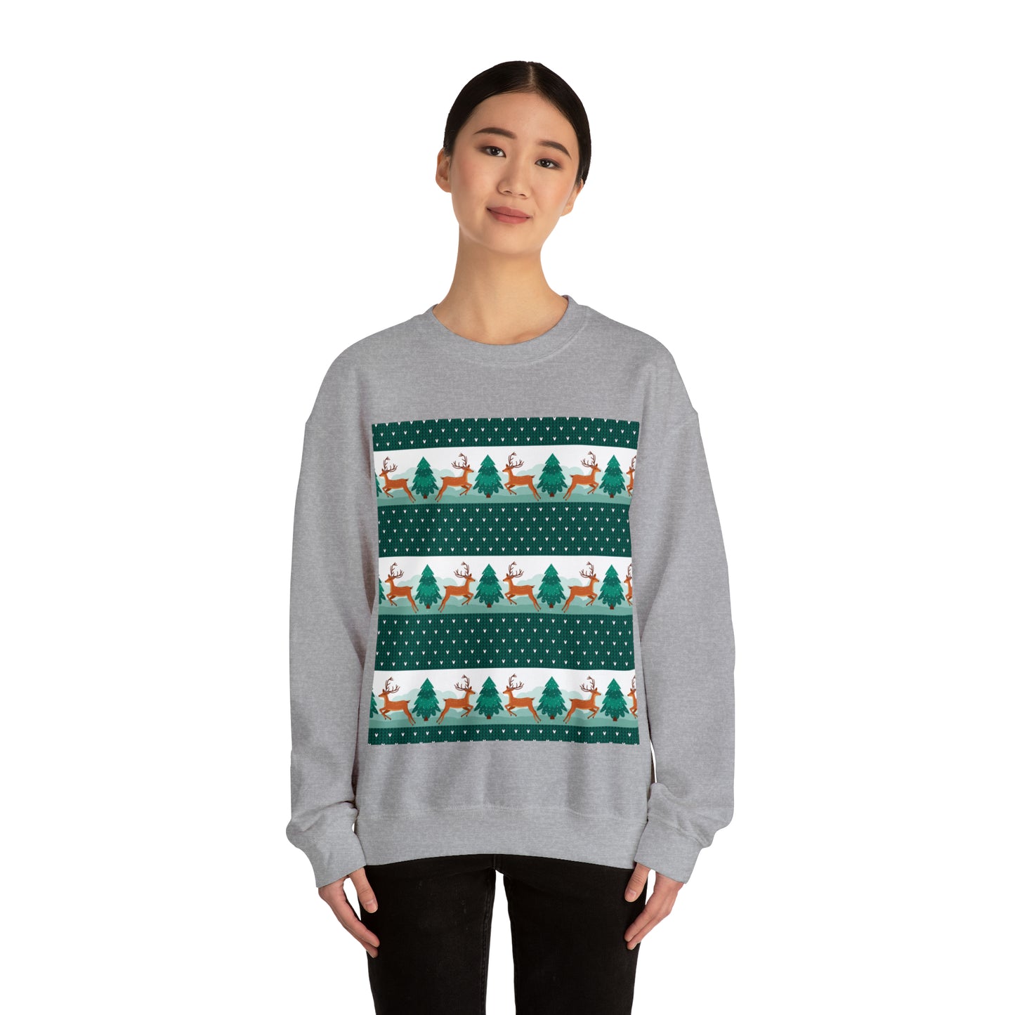 Unisex Heavy Blend™ Crewneck Christmas Ugly Sweatshirt3