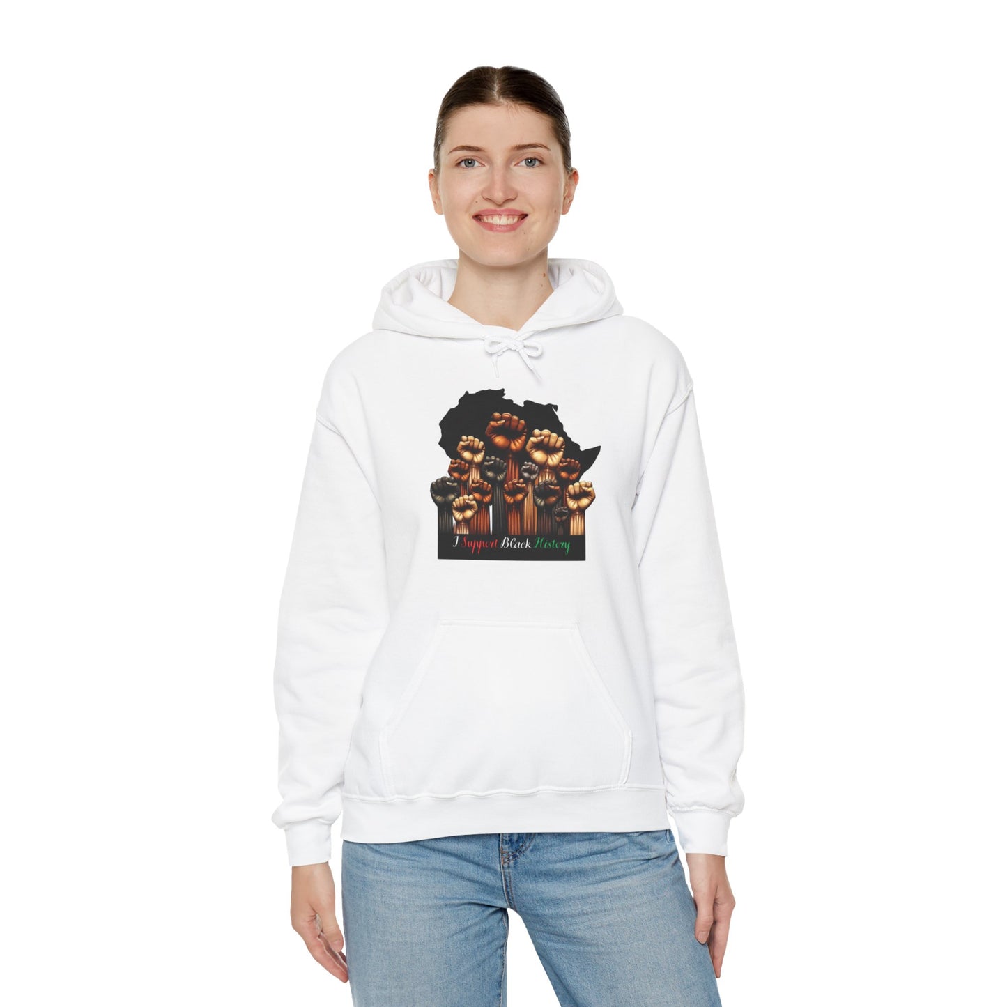 Black History Month I Support Black History Hooded Sweatshirt