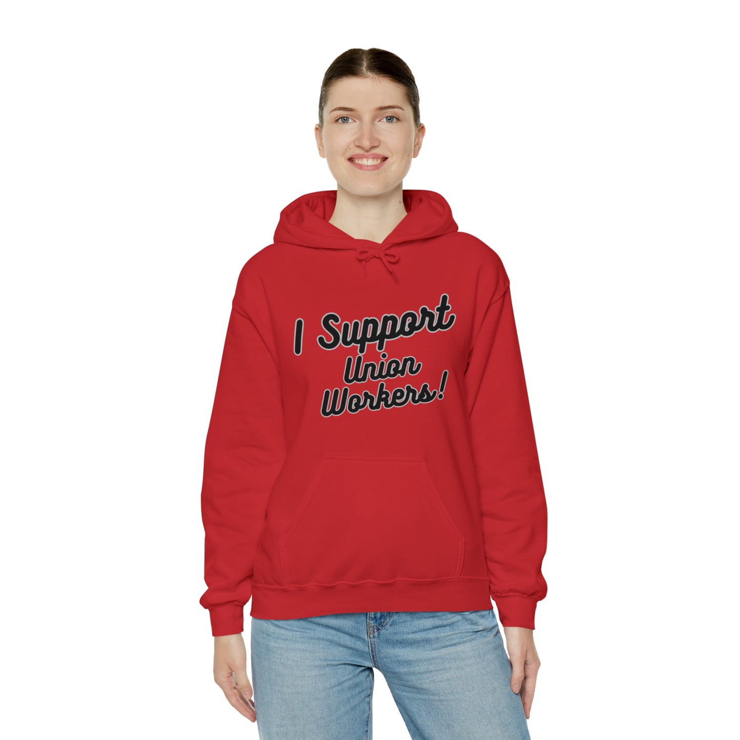 I Support Union Workers - Unisex Heavy Blend™ Hooded Sweatshirt