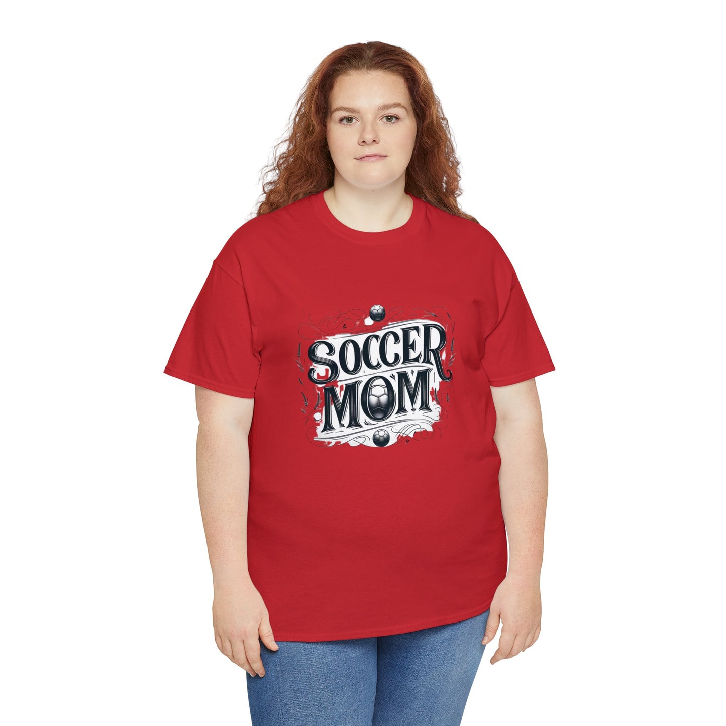 Soccer Mom Black Design Unisex Heavy Cotton Tee