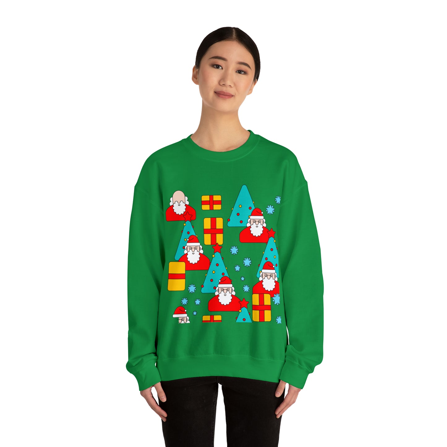 Unisex Heavy Blend™ Crewneck Christmas Ugly Sweatshirt20