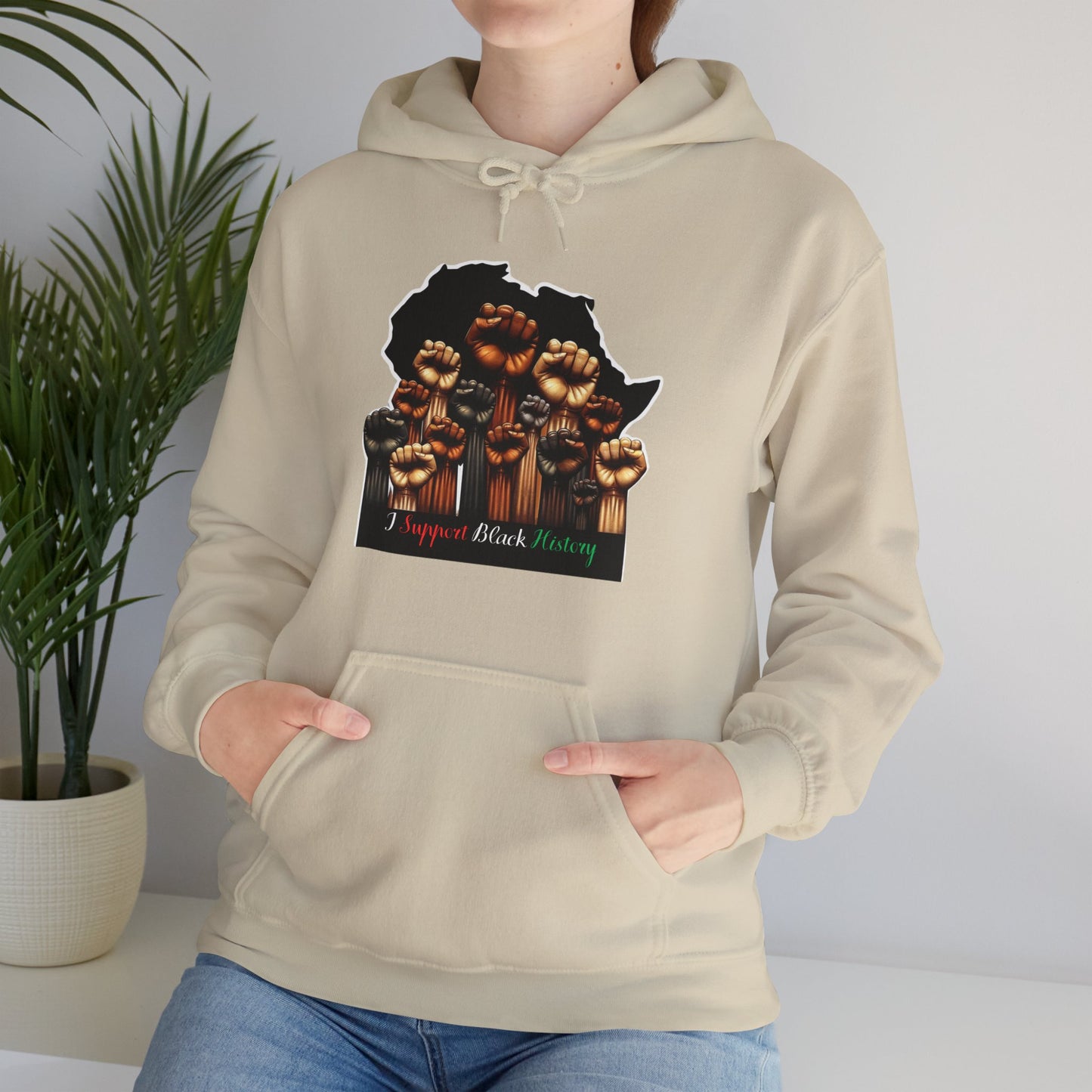 Black History Month I Support Black History Hooded Sweatshirt