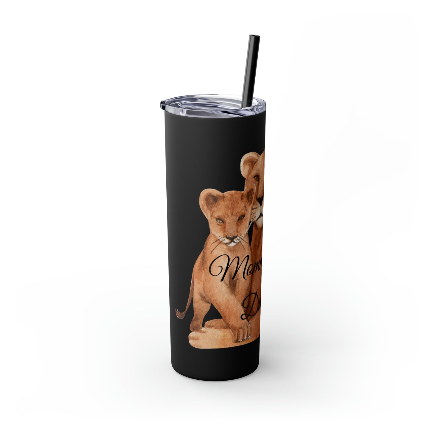 Skinny Tumbler with Straw 20oz - Lion