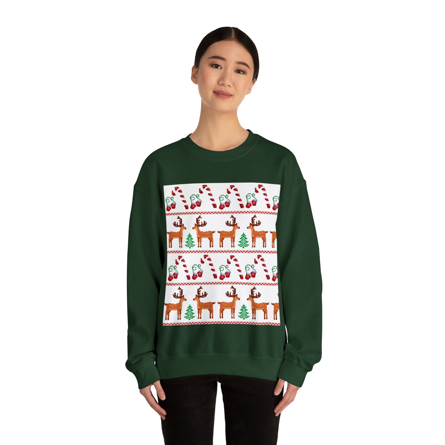 Unisex Heavy Blend™ Crewneck Christmas Ugly Sweatshirt24