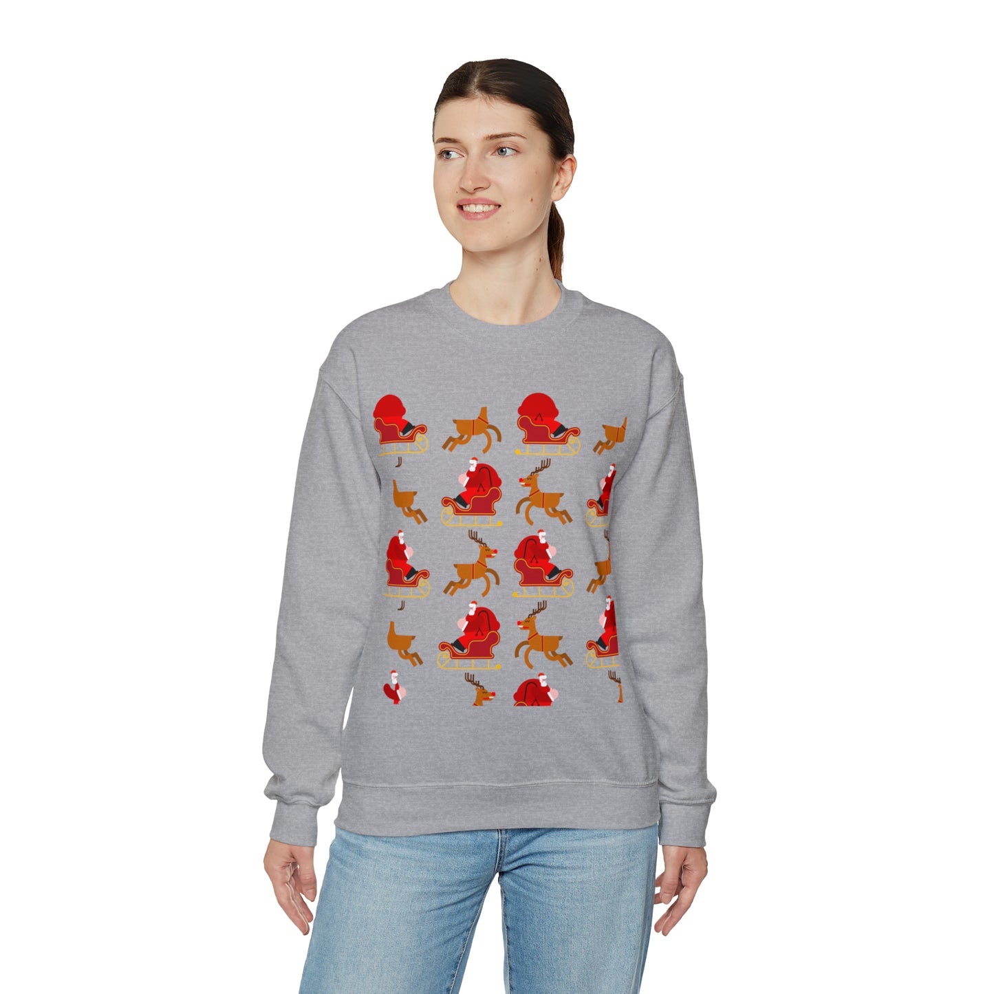 Unisex Heavy Blend™ Crewneck Christmas Ugly Sweatshirt23