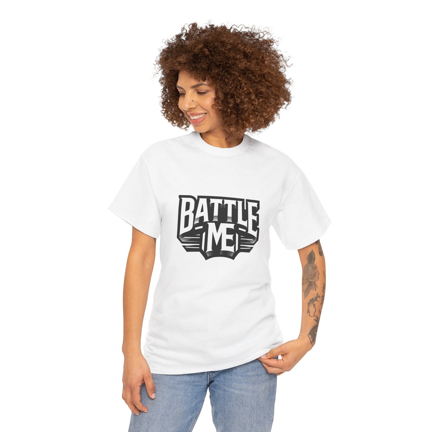 Heavy Cotton Tshirt Unisex for Battle on Live