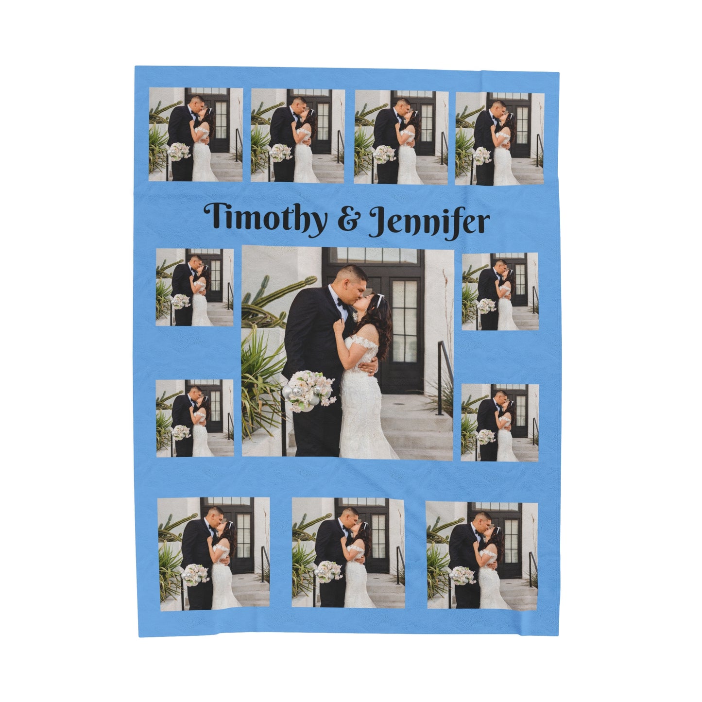 Personalize Photo Blanket with Your Own Theme Wedding Blanket First Date Blanket Anniversary Blanket