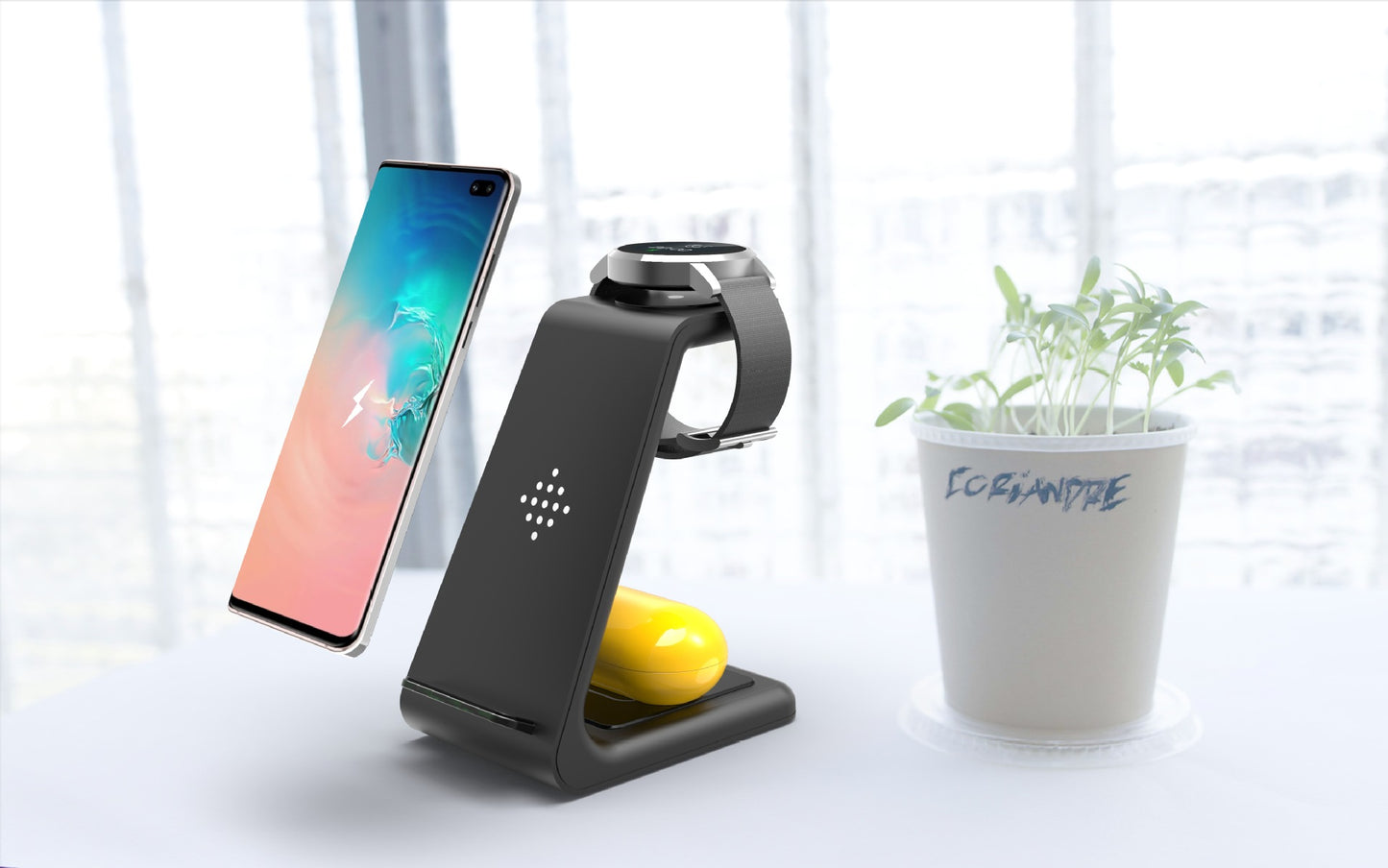 3 In 1 Fast Charging Station Wireless Charger Stand Wireless