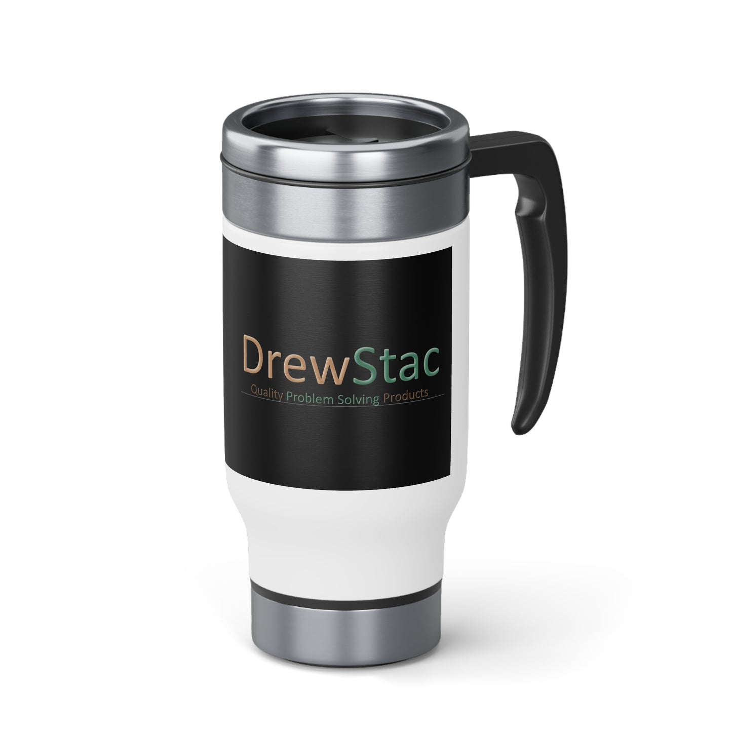 DrewStac Stainless Steel Travel Mug with Handle, 14oz