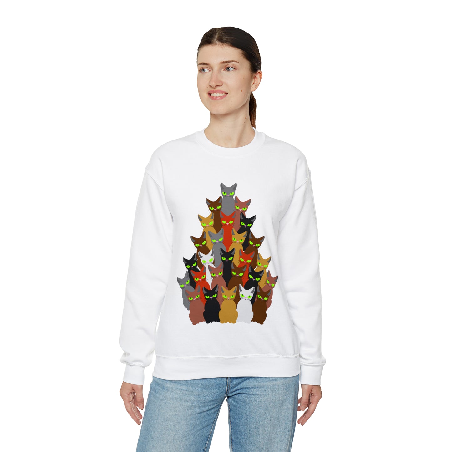 Unisex Heavy Blend™ Crewneck Christmas Ugly Sweatshirt12