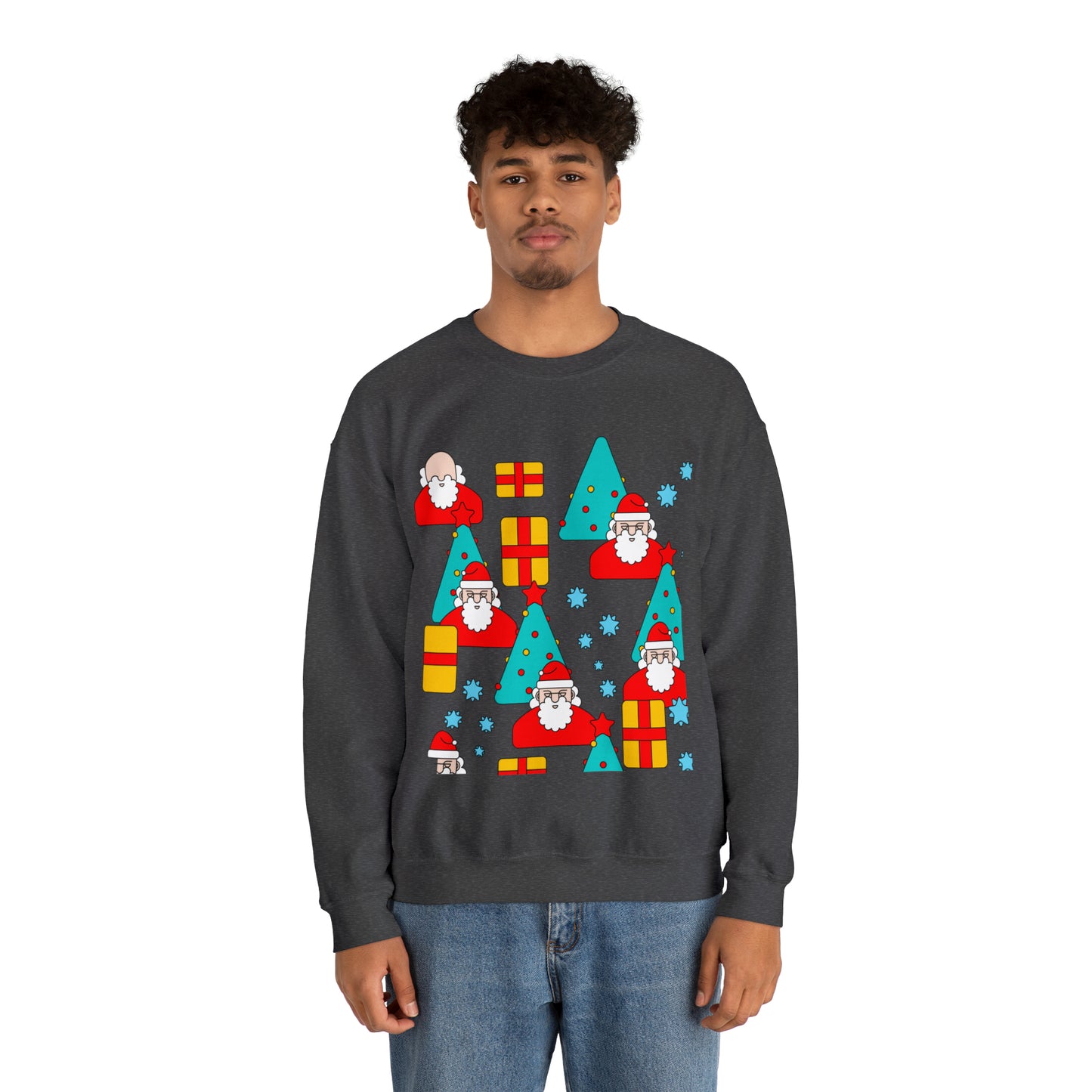 Unisex Heavy Blend™ Crewneck Christmas Ugly Sweatshirt20