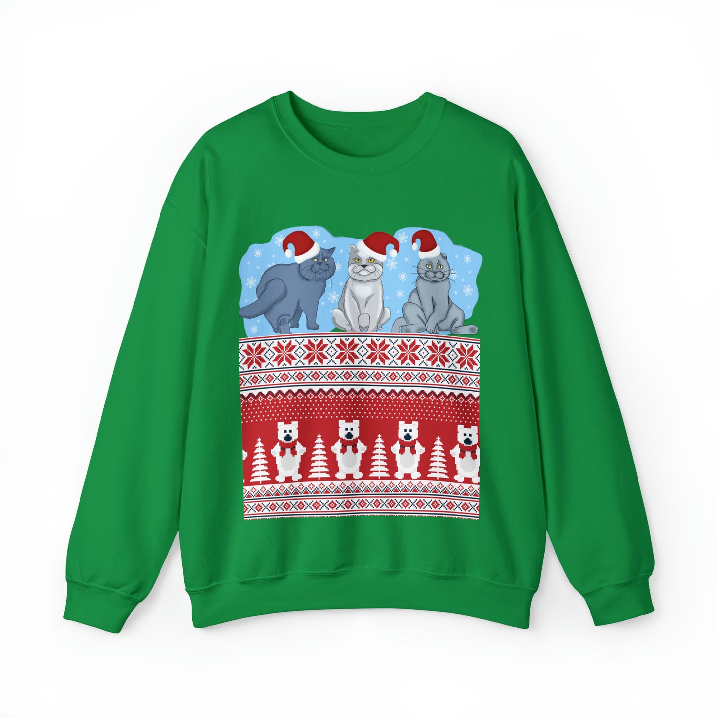 Unisex Heavy Blend™ Crewneck Christmas Ugly Sweatshirt15