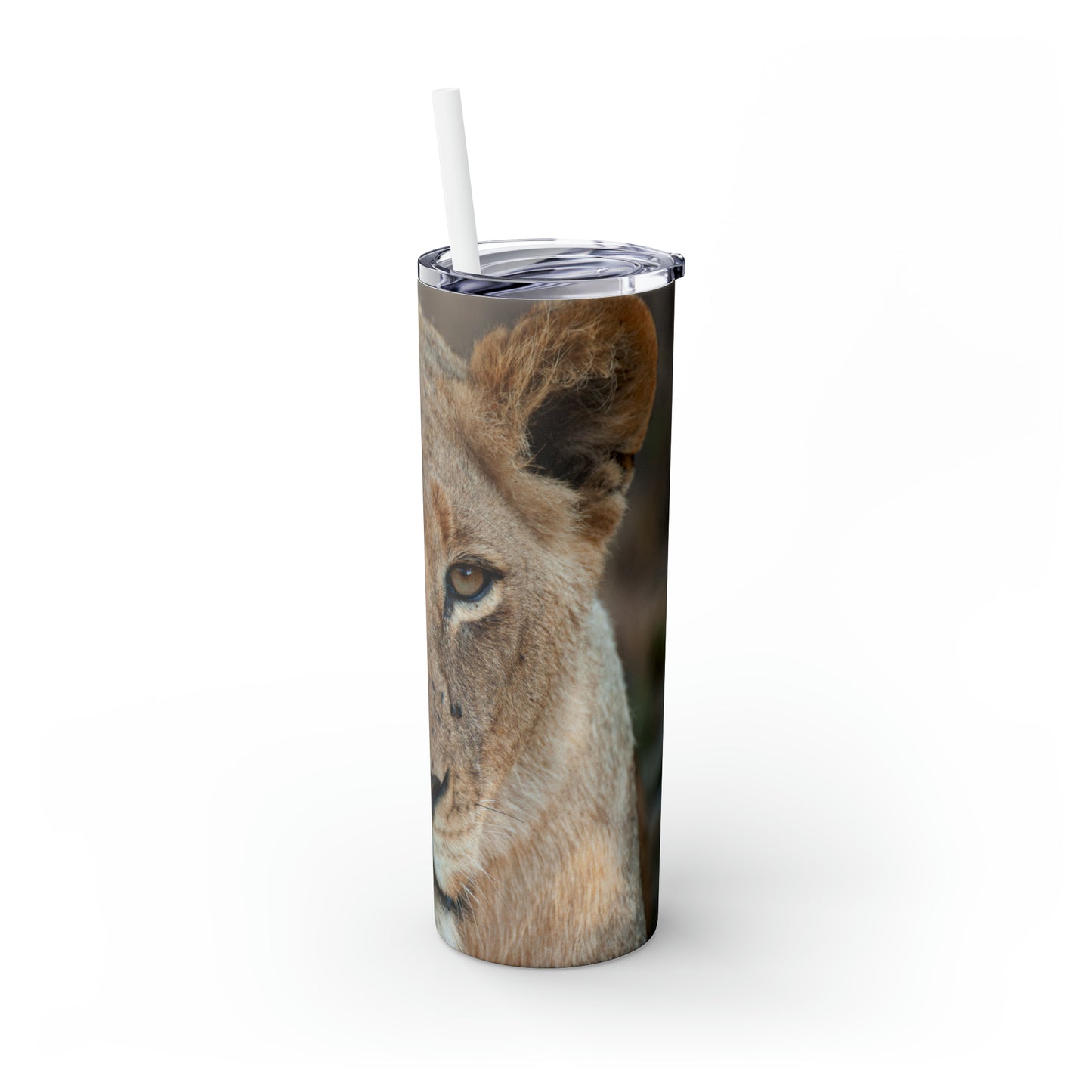 Skinny Tumbler with Straw Male Lion Edition, 20oz