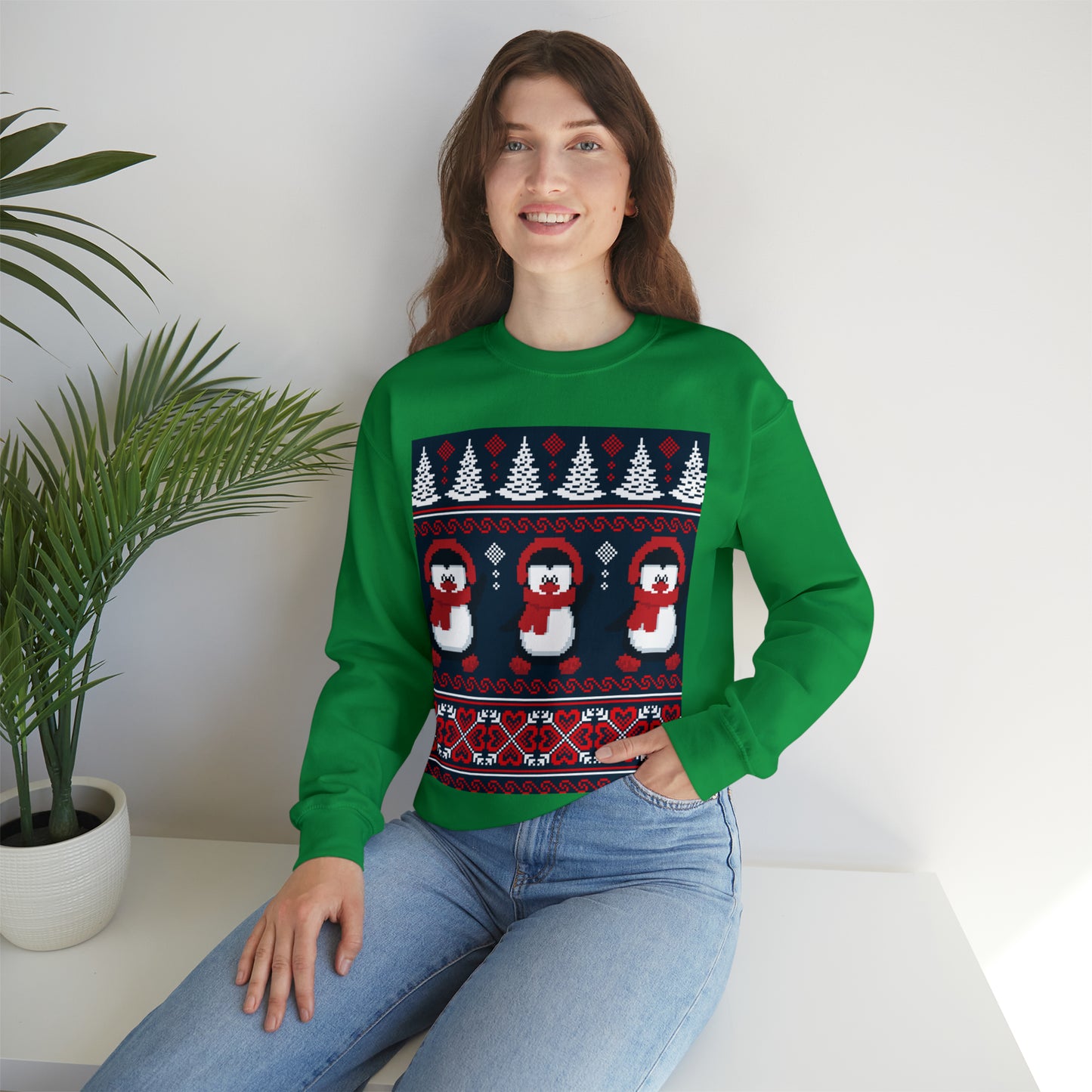 Unisex Heavy Blend™ Crewneck Christmas Ugly Sweatshirt16