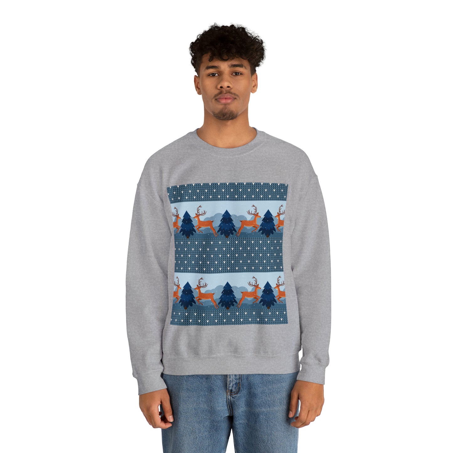 Unisex Heavy Blend™ Crewneck Christmas Ugly Sweatshirt22