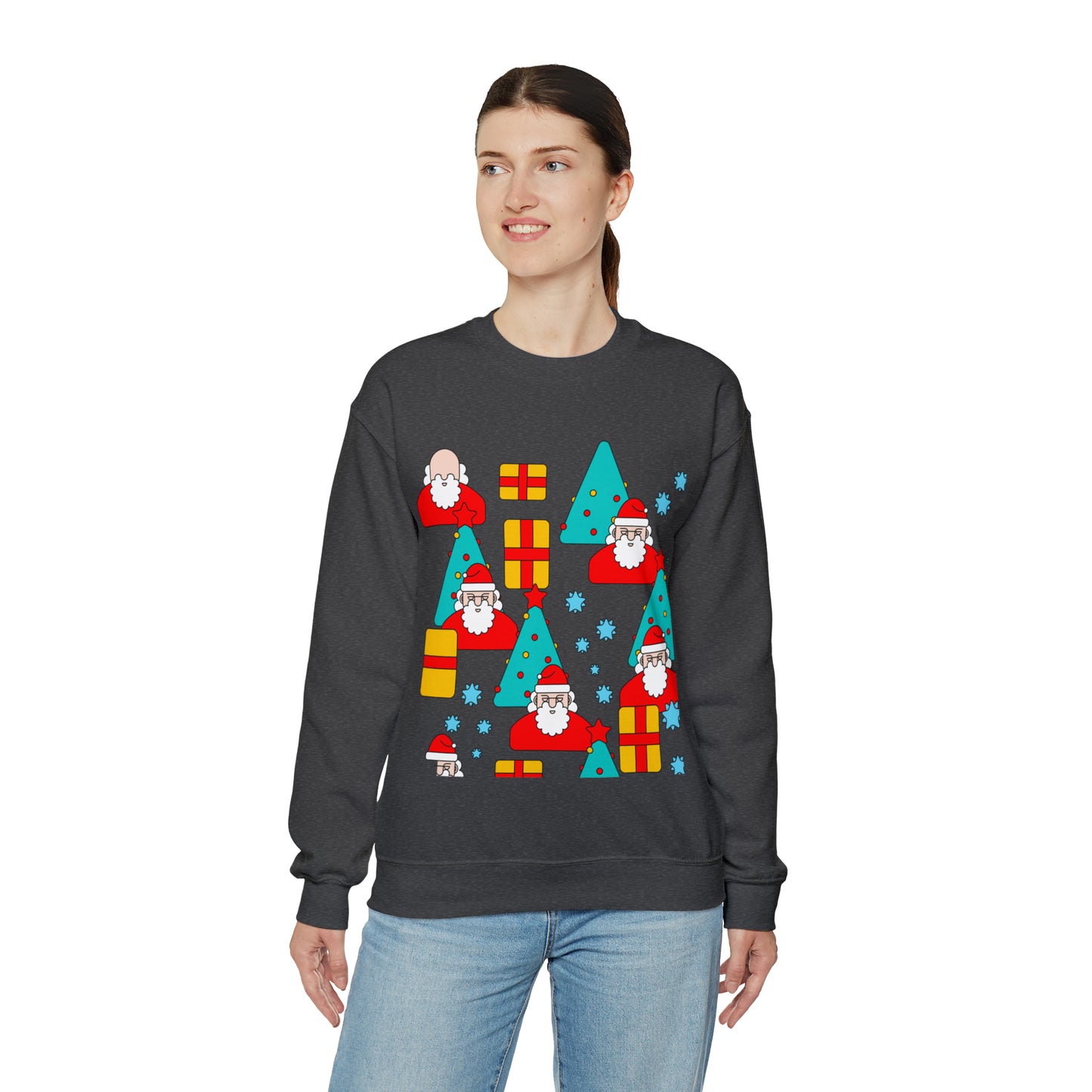 Unisex Heavy Blend™ Crewneck Christmas Ugly Sweatshirt20