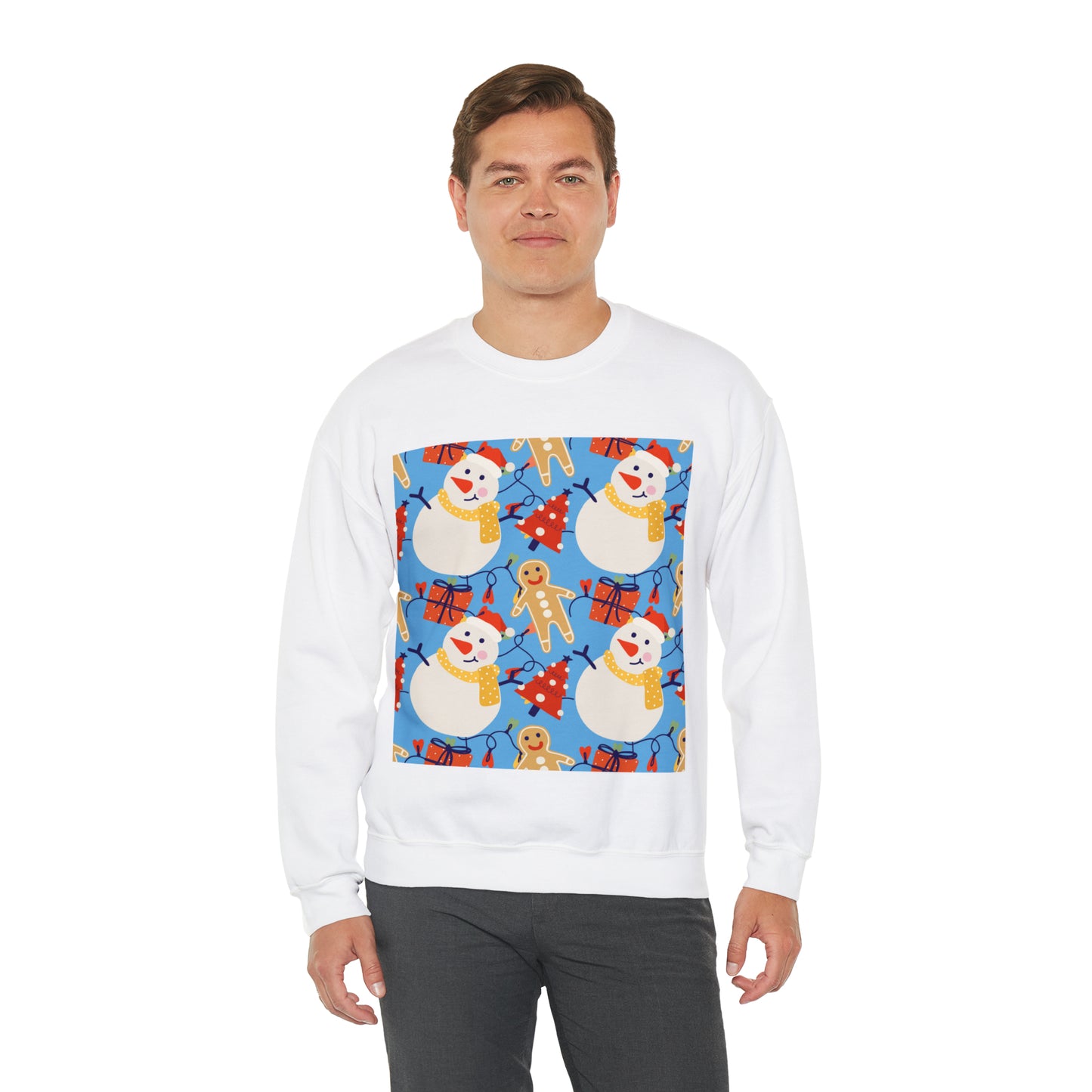 Unisex Heavy Blend™ Crewneck Christmas Ugly Sweatshirt14