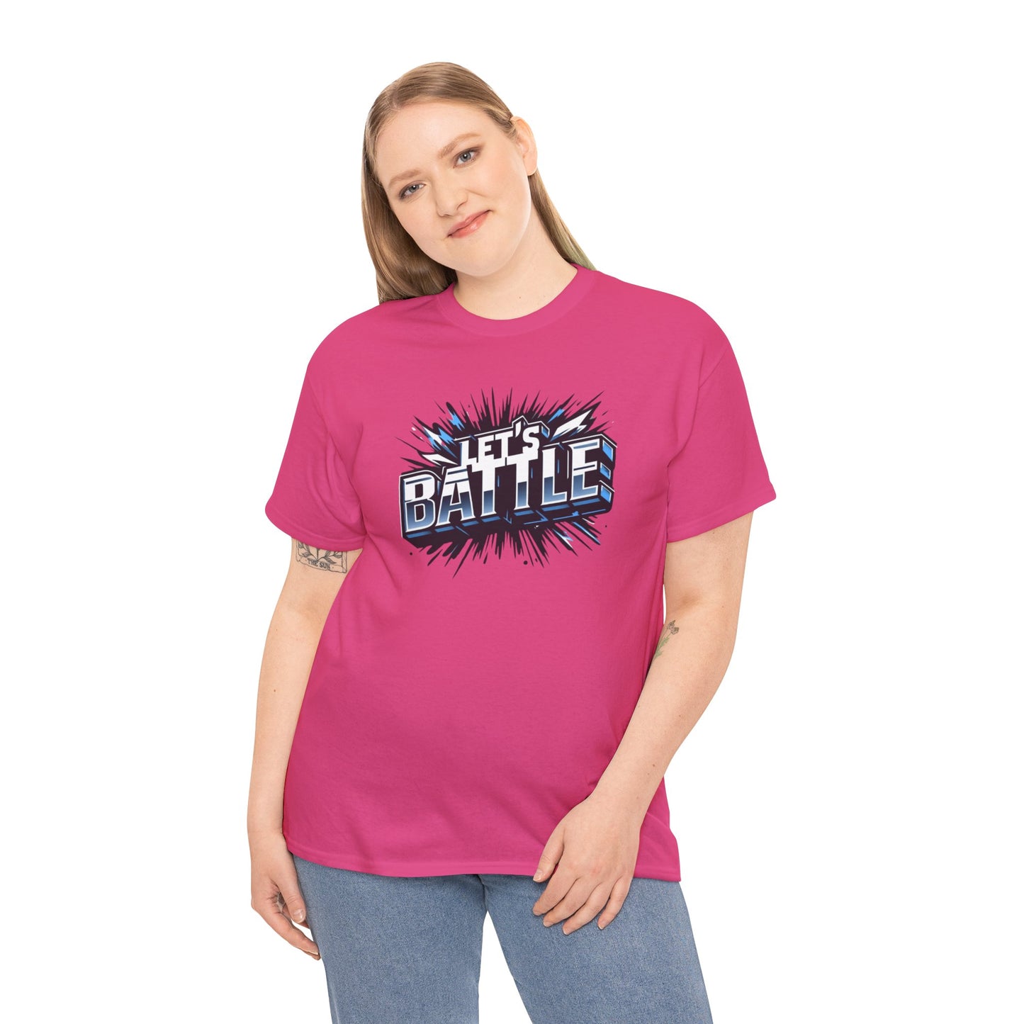 Heavy Cotton Tshirt for Male and Female Lets Battle