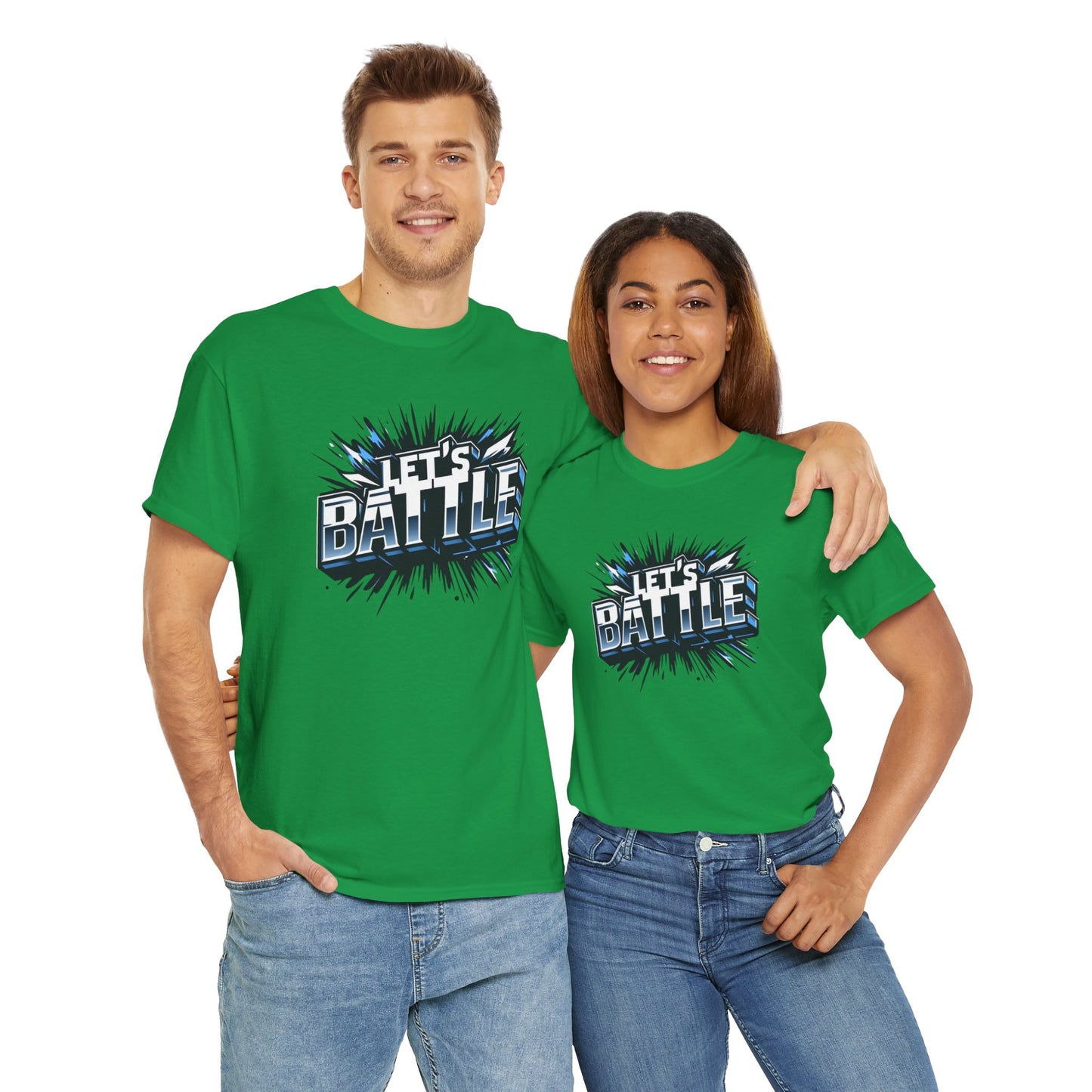 Heavy Cotton Tshirt for Male and Female Lets Battle