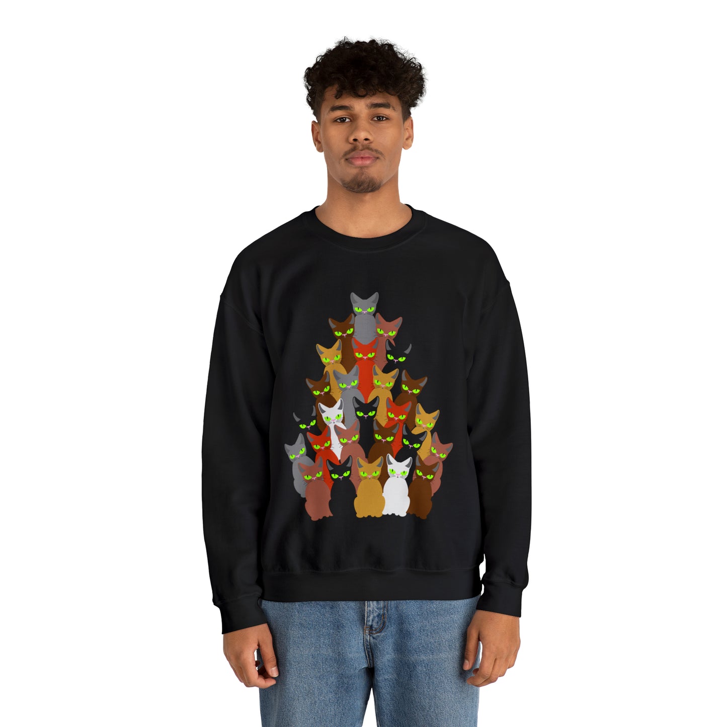 Unisex Heavy Blend™ Crewneck Christmas Ugly Sweatshirt12