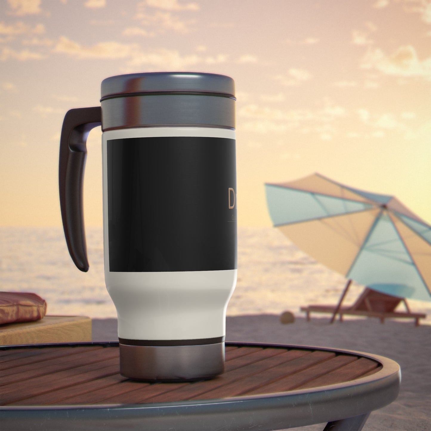 DrewStac Stainless Steel Travel Mug with Handle, 14oz