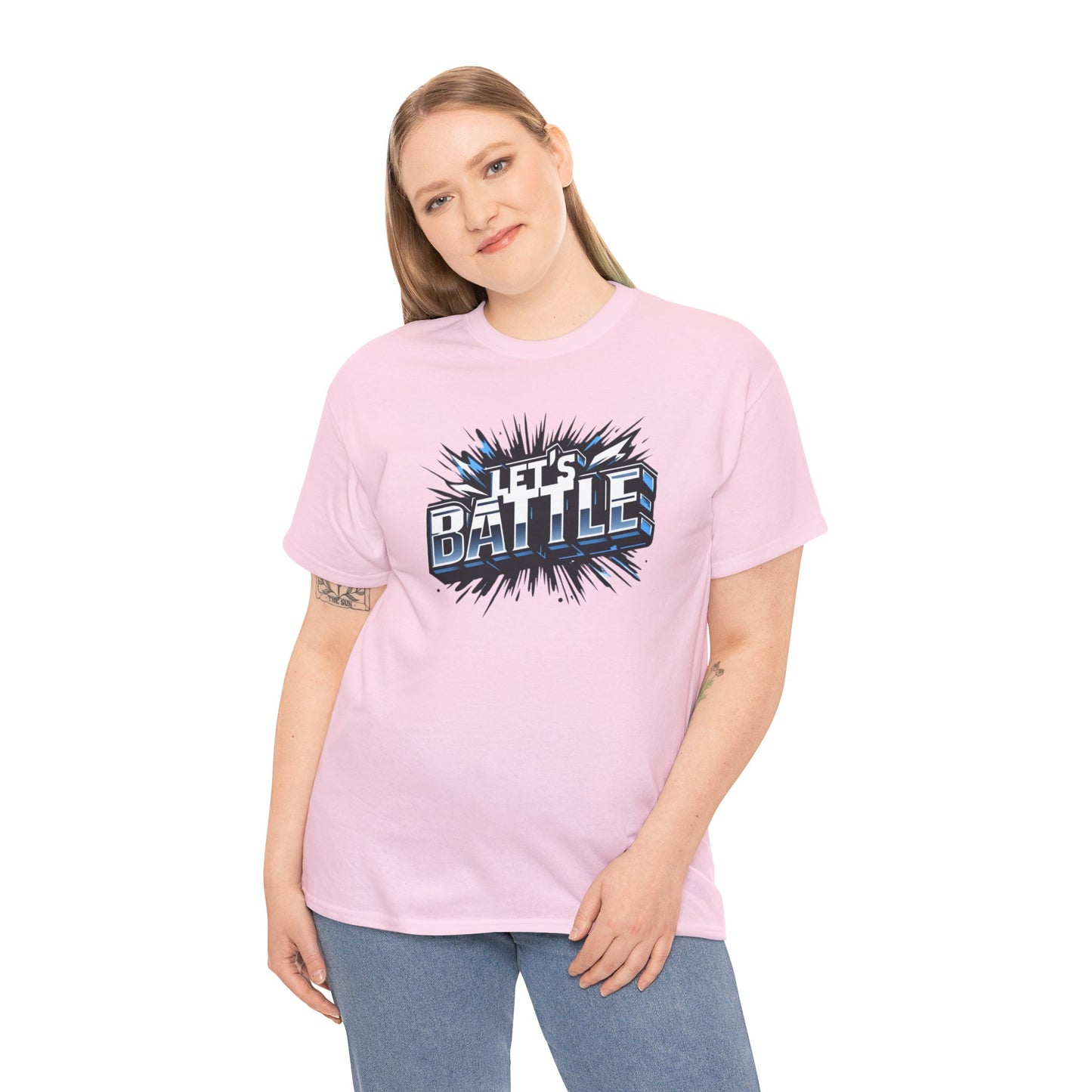 Heavy Cotton Tshirt for Male and Female Lets Battle